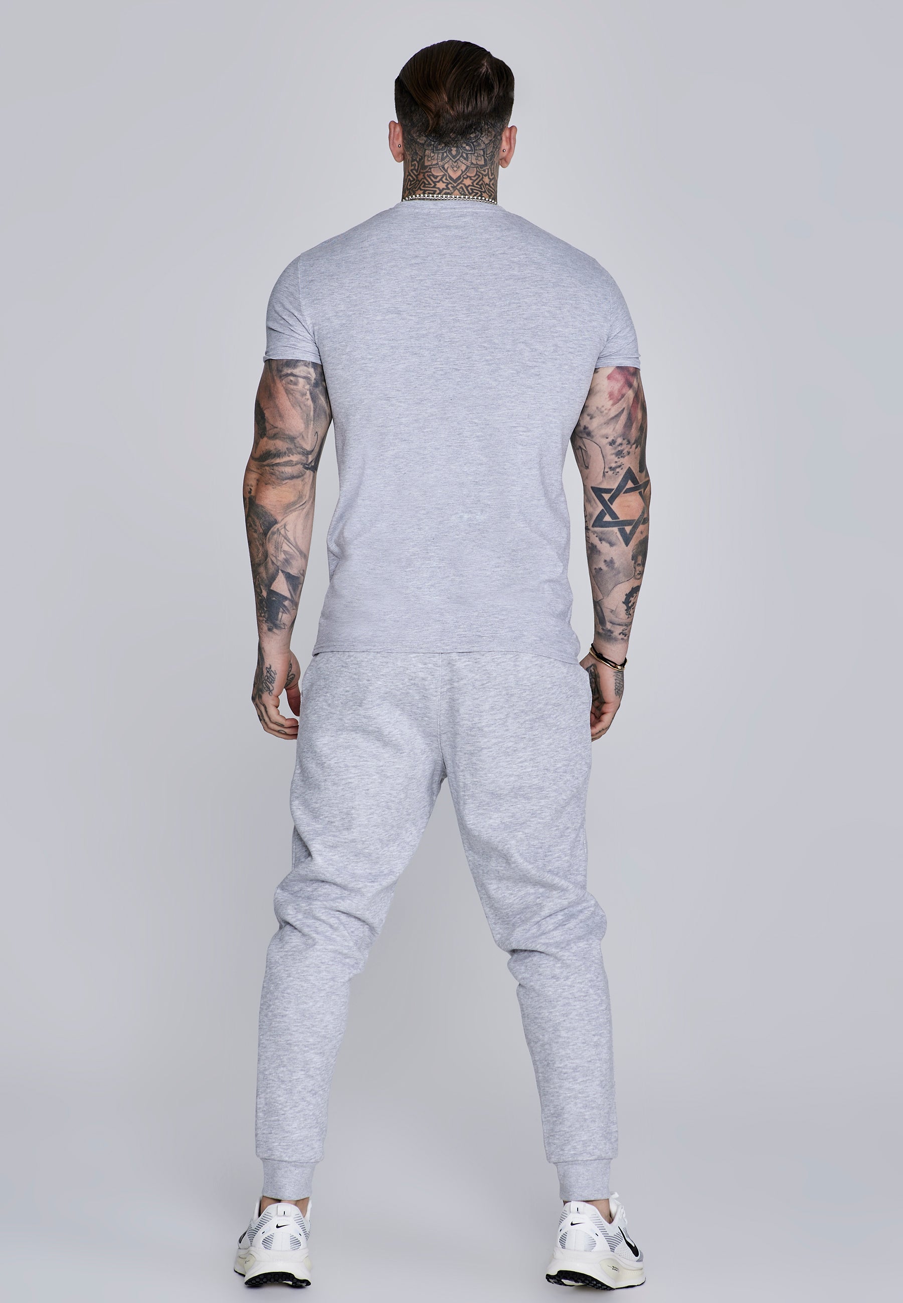 Essentials Joggers in Grey Marl Pants SikSilk
