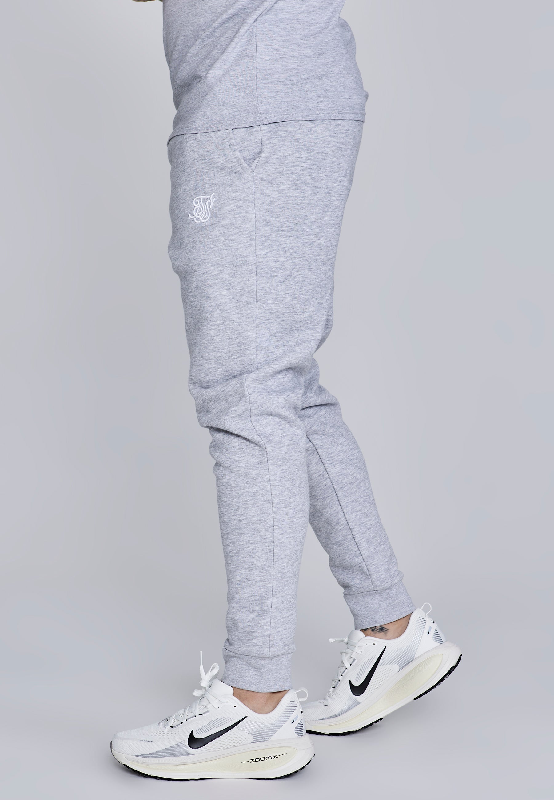 Essentials Joggers in Grey Marl Pants SikSilk