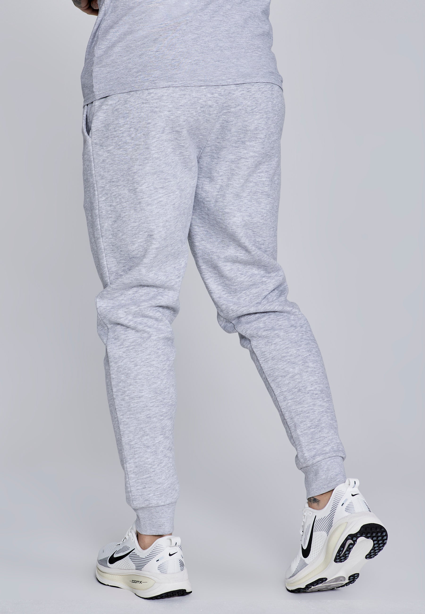 Essentials Joggers in Grey Marl Pants SikSilk