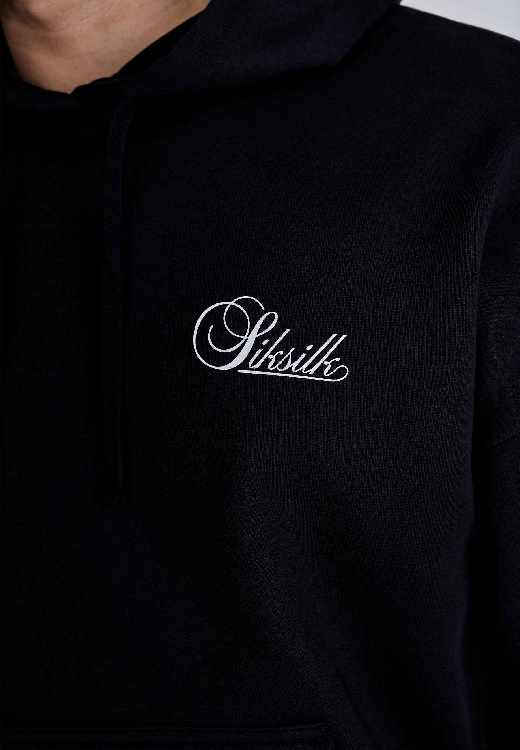 Essentials Hoodie in Black Hoodie SikSilk