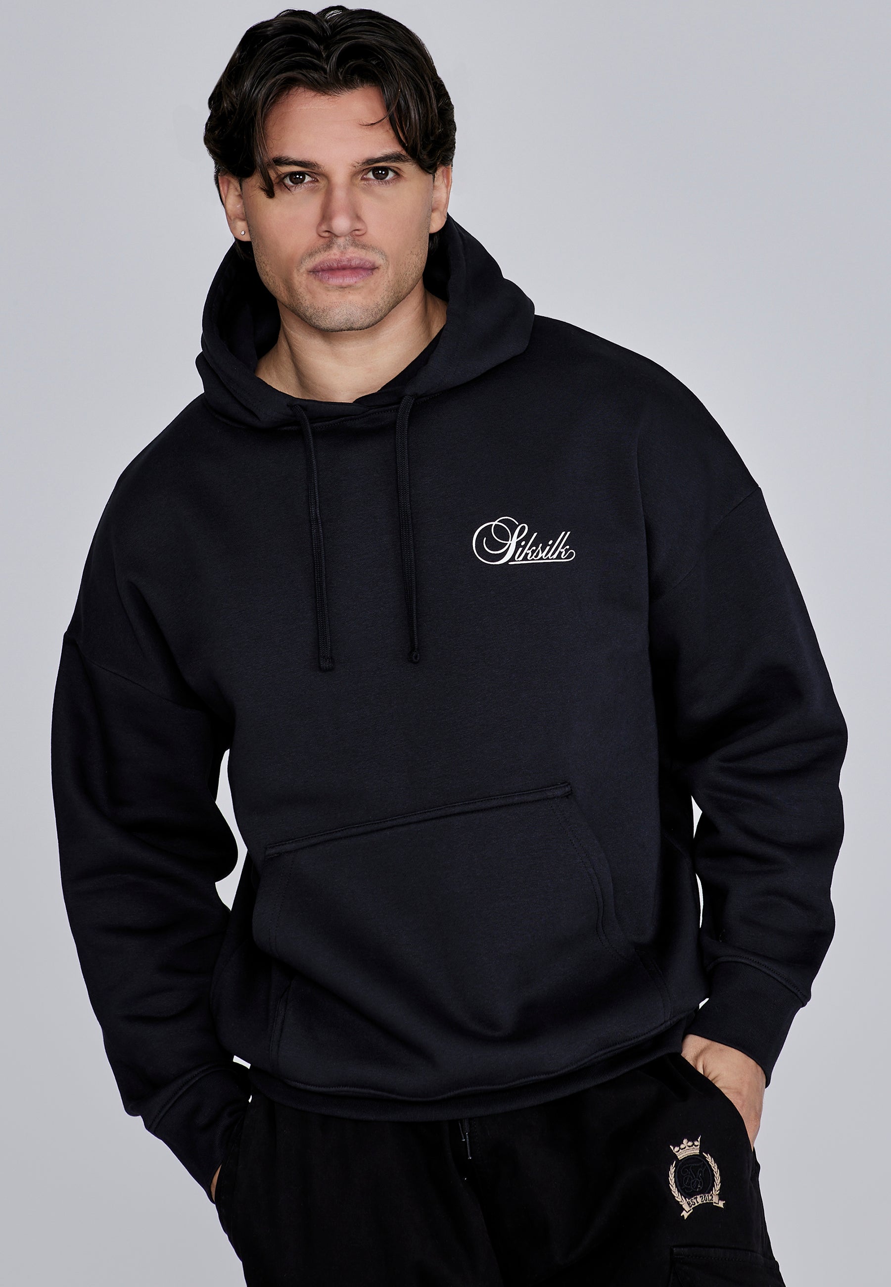 Essentials Hoodie in Black Hoodie SikSilk