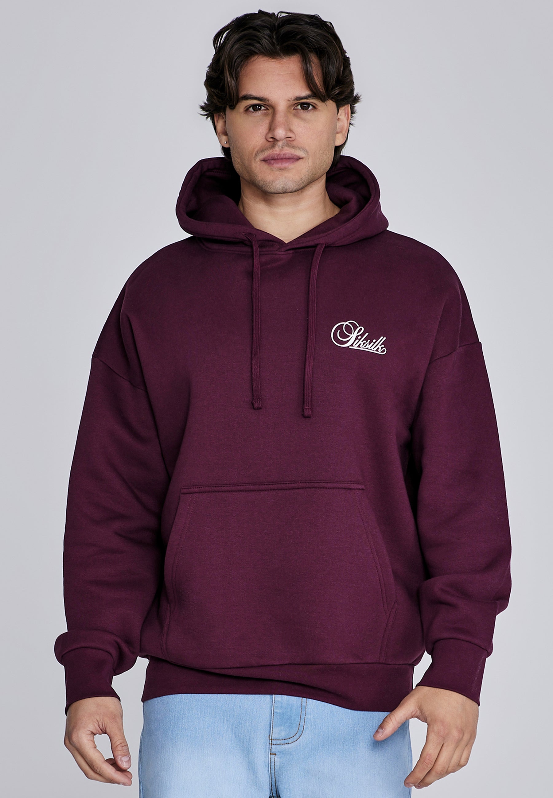 Essentials hoodie in burgundy
