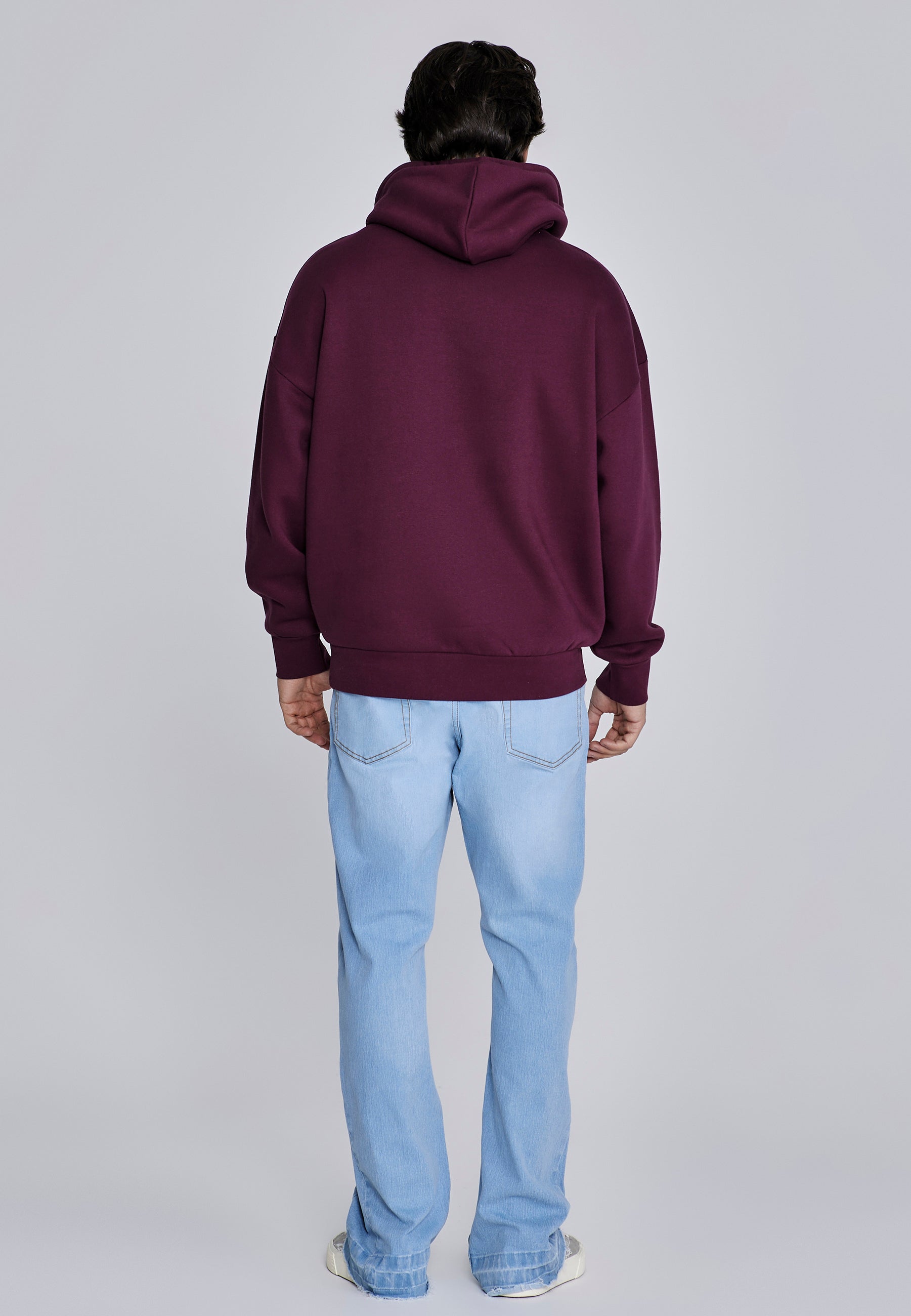 Essentials Hoodie in Burgundy Hoodie SikSilk