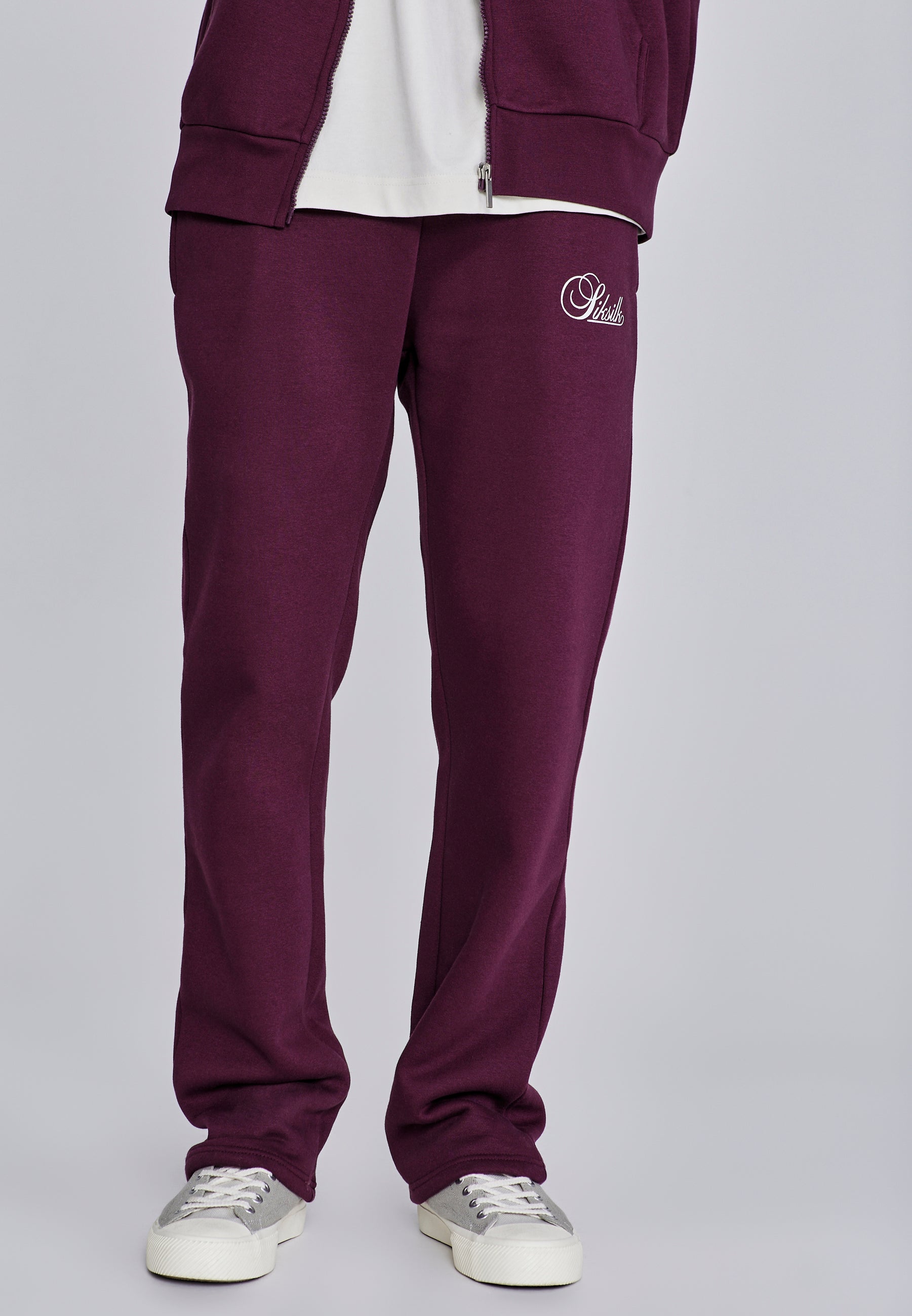 Essentials Track Pants in Burgundy Pants SikSilk