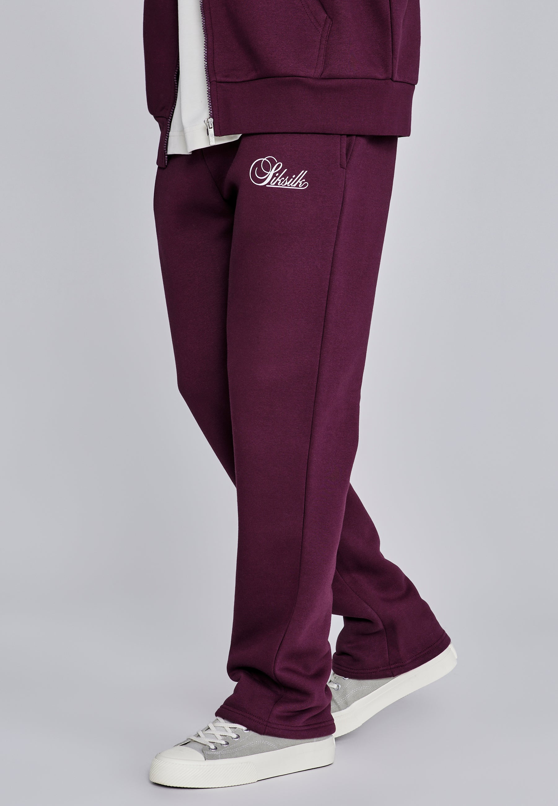 Essentials Track Pants in Burgundy Pants SikSilk