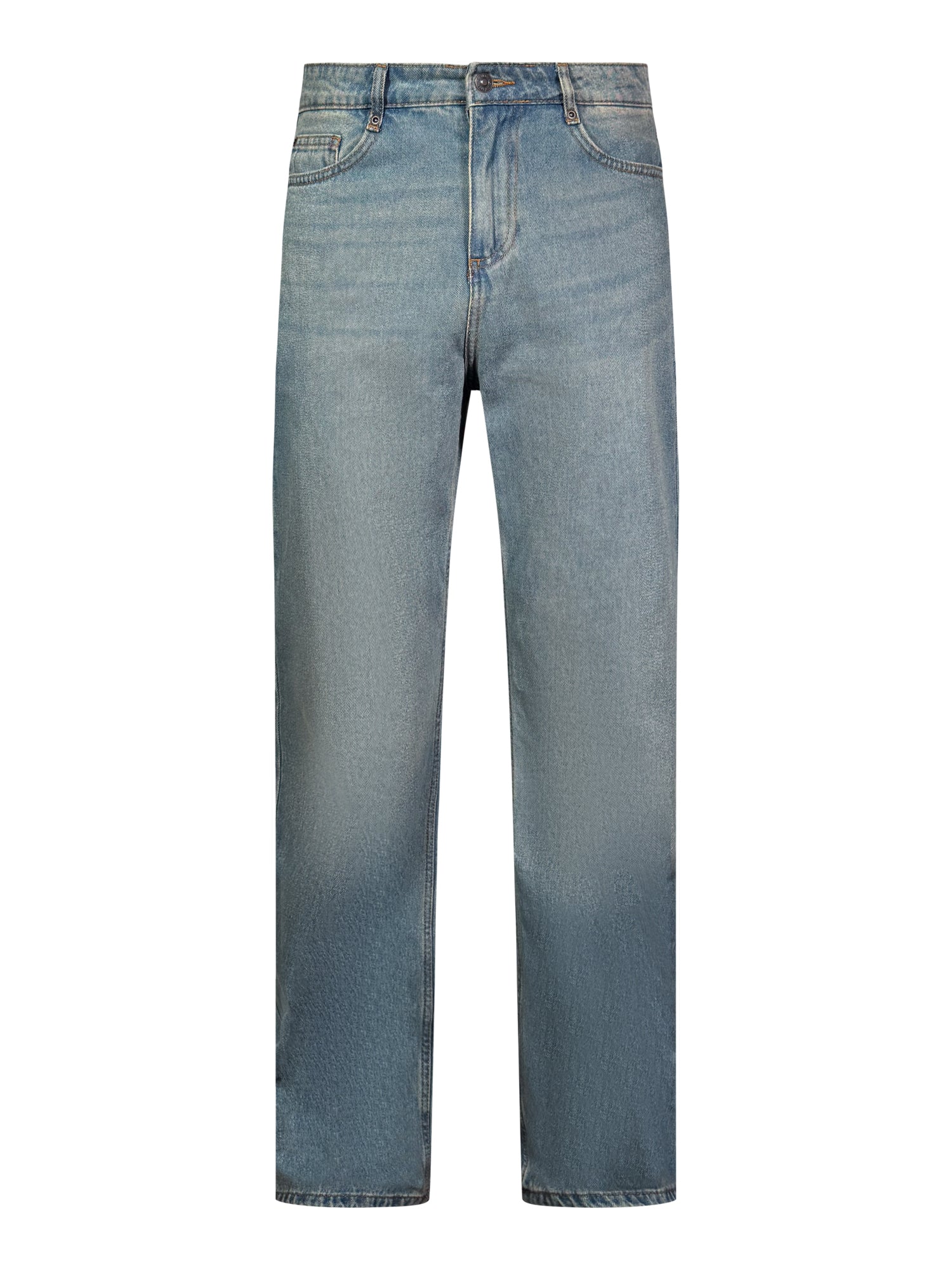 Loose fit jeans in washed vintage blue