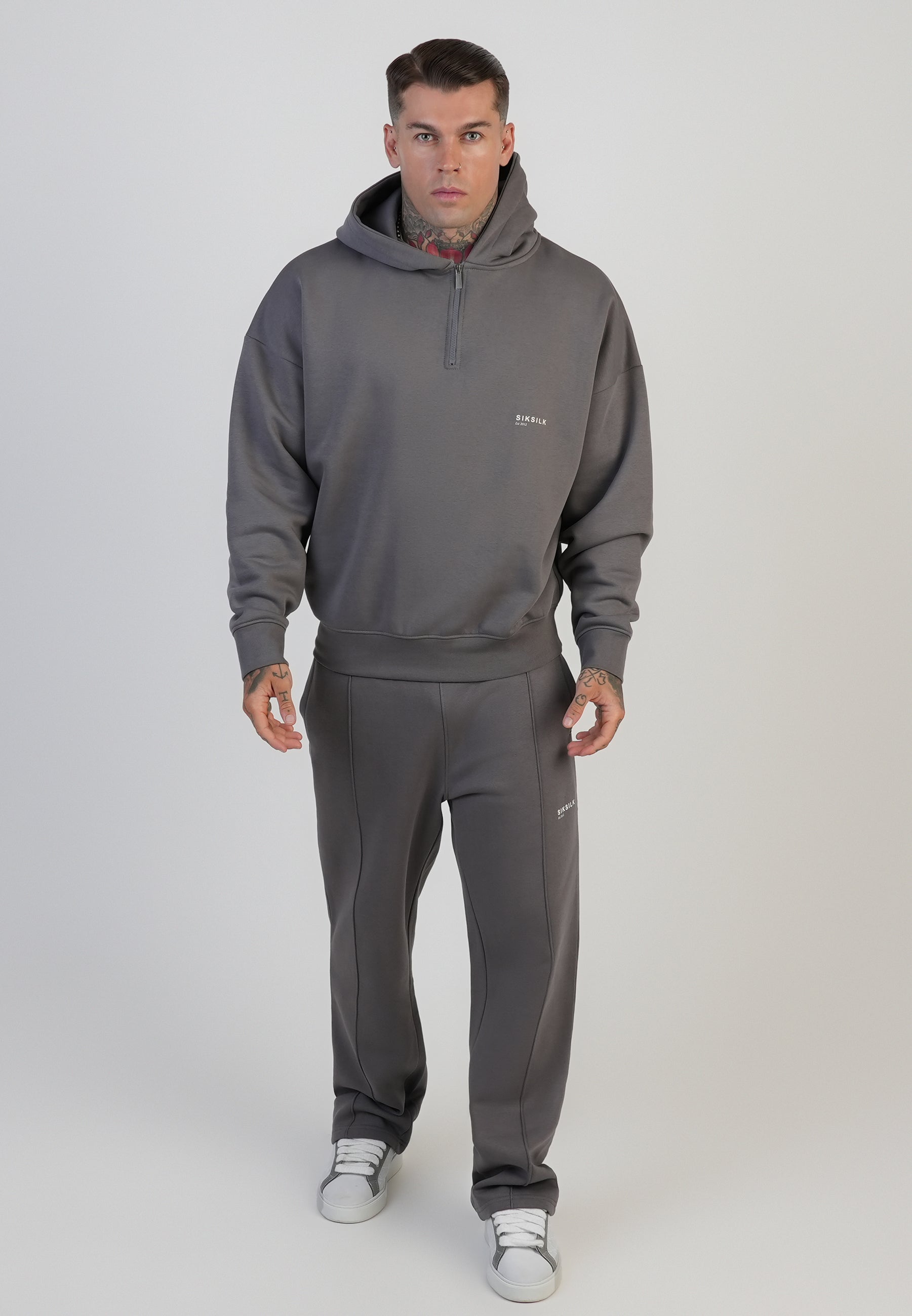 Graphic Hoodie in Grey Hoodie SikSilk