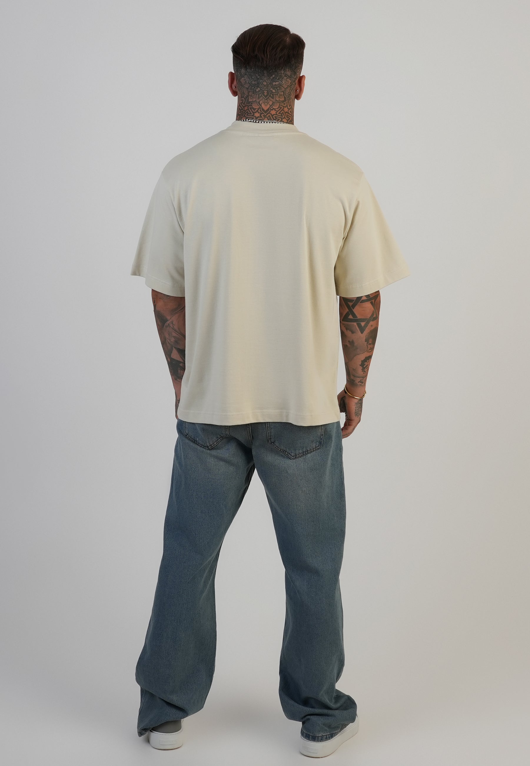 Logo T-shirt in ecru T-shirts SikSilk