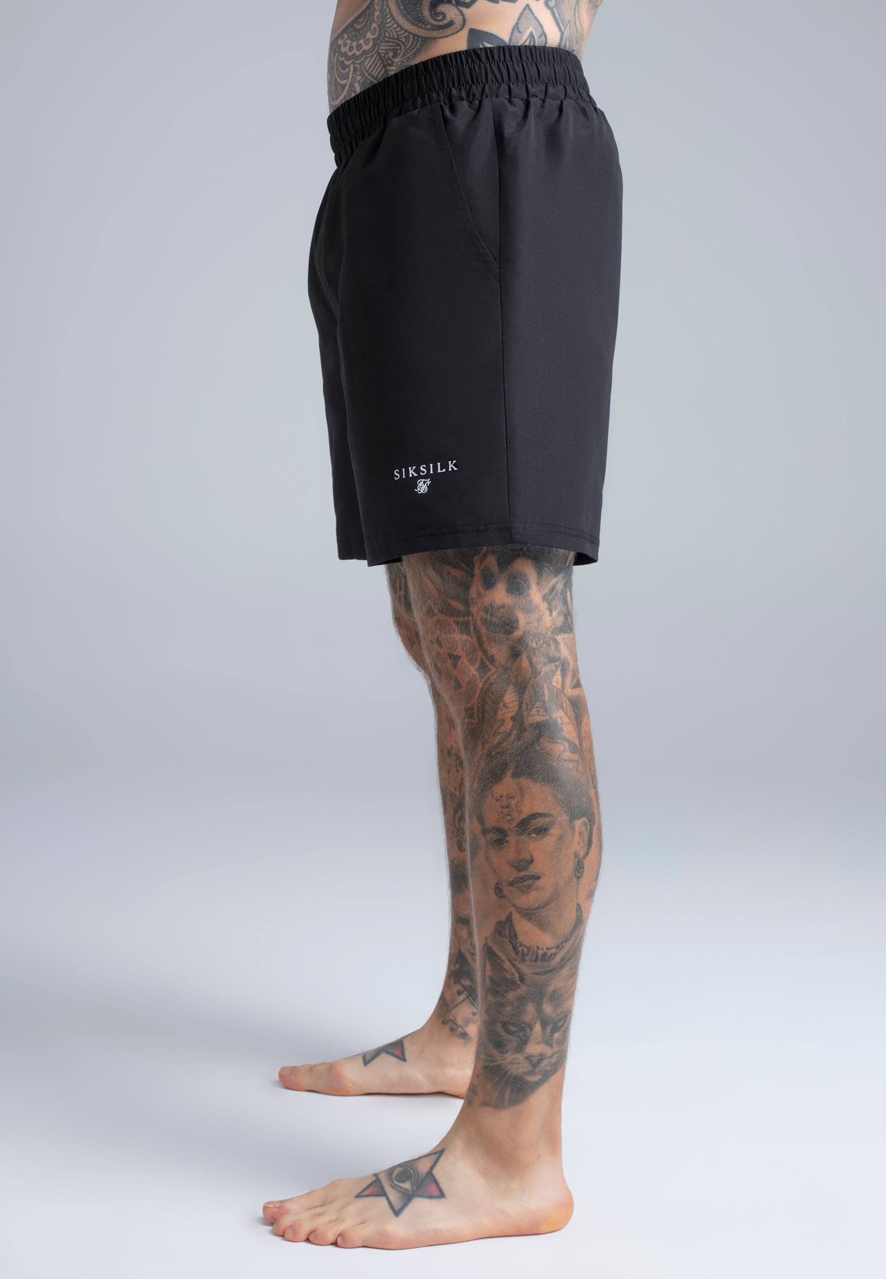 Swim Shorts in Black Swimming trunks SikSilk