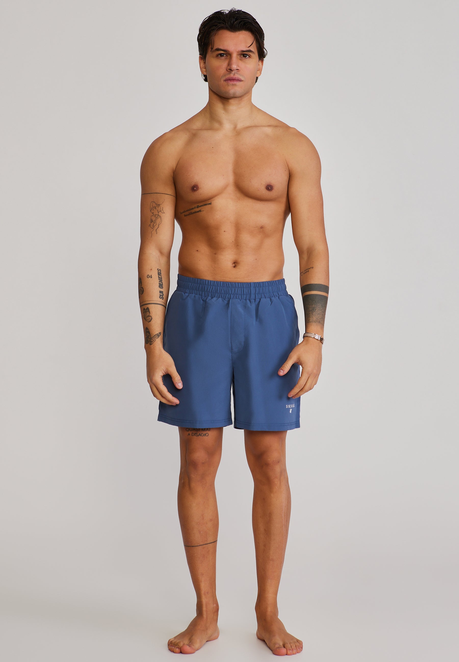 Swim shorts in blue Swim trunks SikSilk