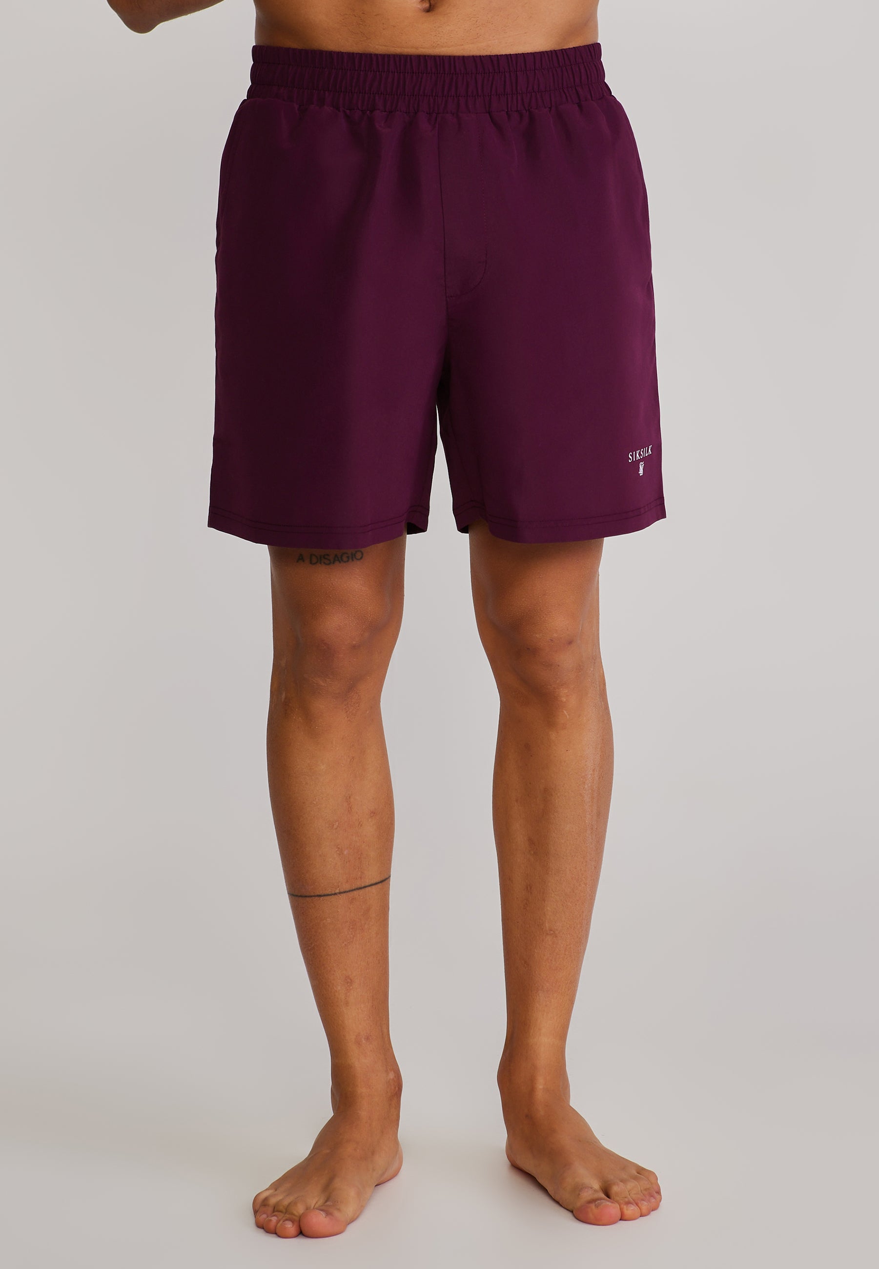 Swim shorts in burgundy Swim trunks SikSilk