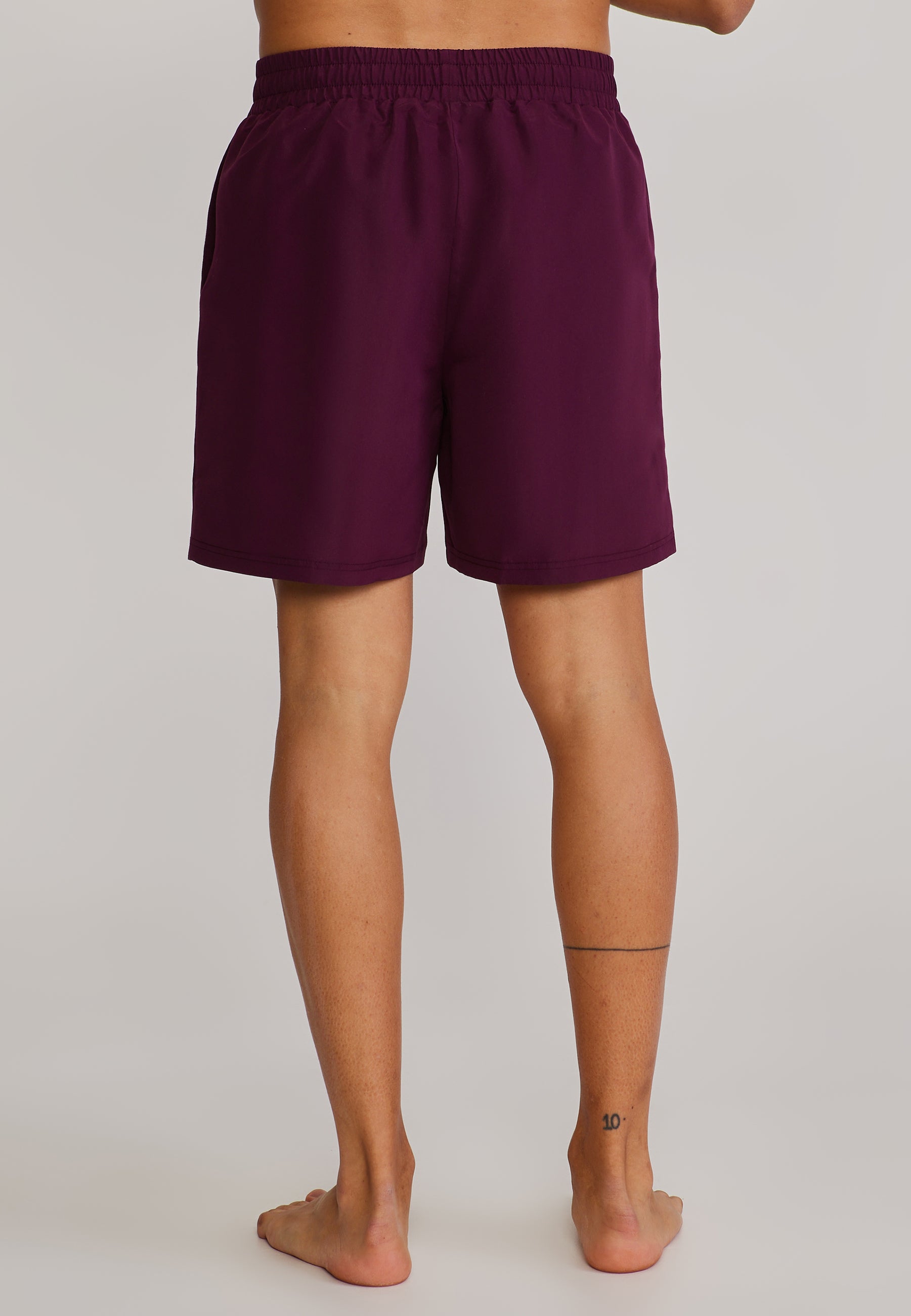 Swim shorts in burgundy Swim trunks SikSilk