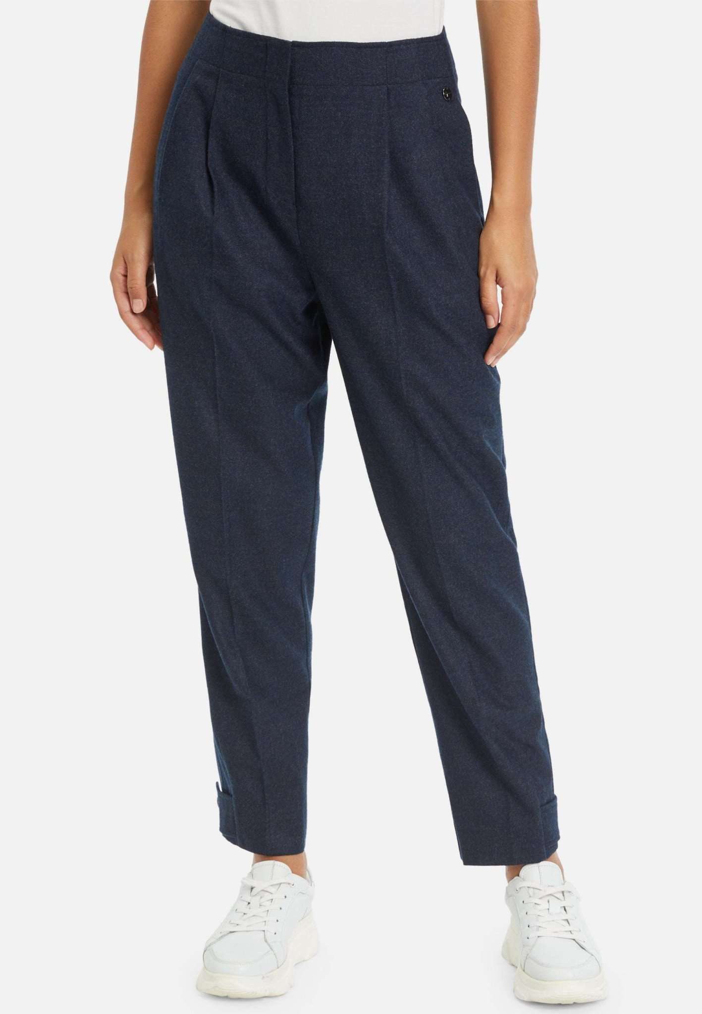 Brenk Loose Carrot Pant in Blueberry Pants Tamaris   