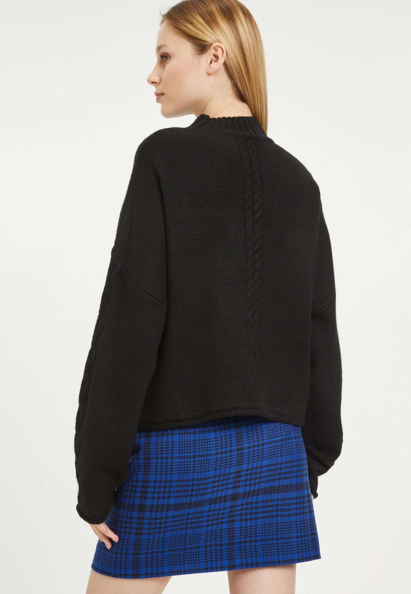 Balje Cable Knit Sweater in Black Beauty Sweater Tamaris   