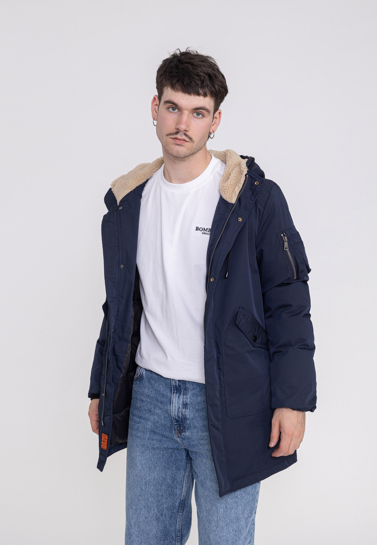 Telluride M long jacket in Navy Jackets Bombers Original   