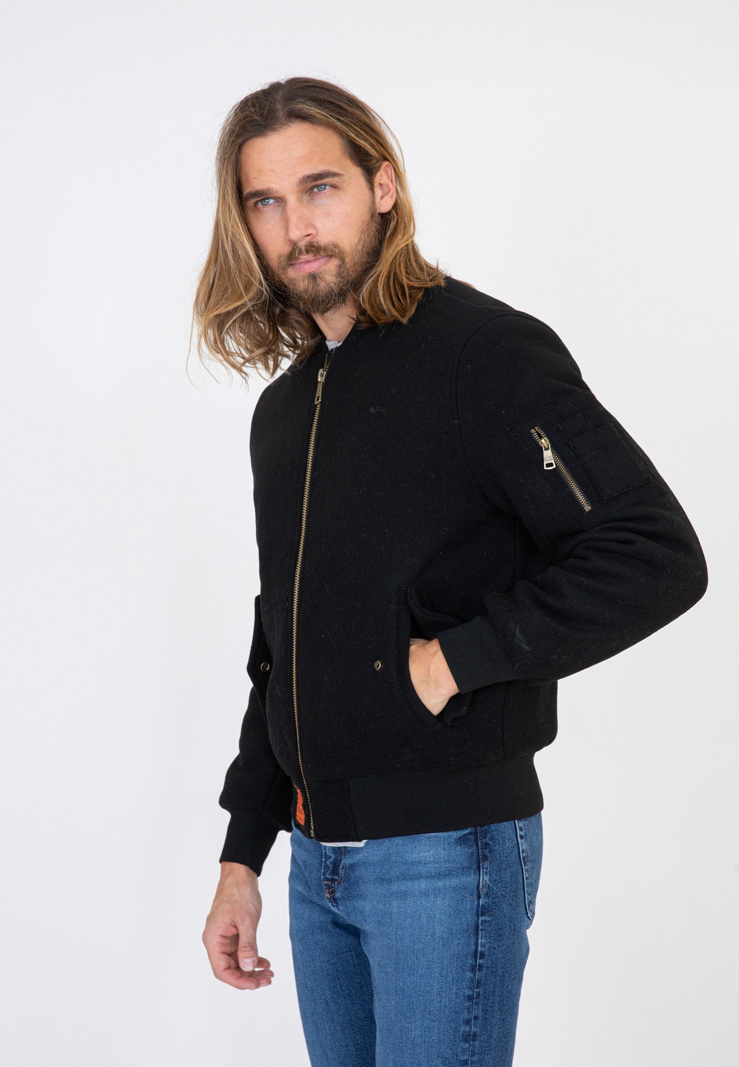 Track M bomber jacket in Black Jackets Bombers Original   