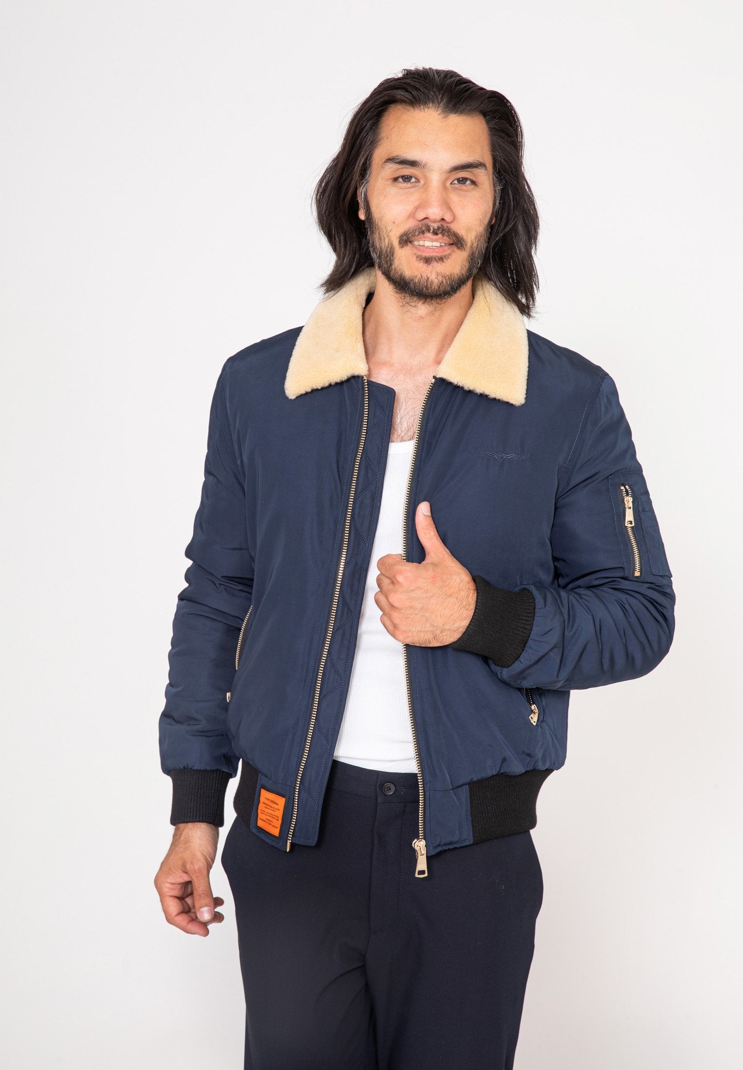 Versmold M bomber jacket in Navy Jackets Bombers Original   