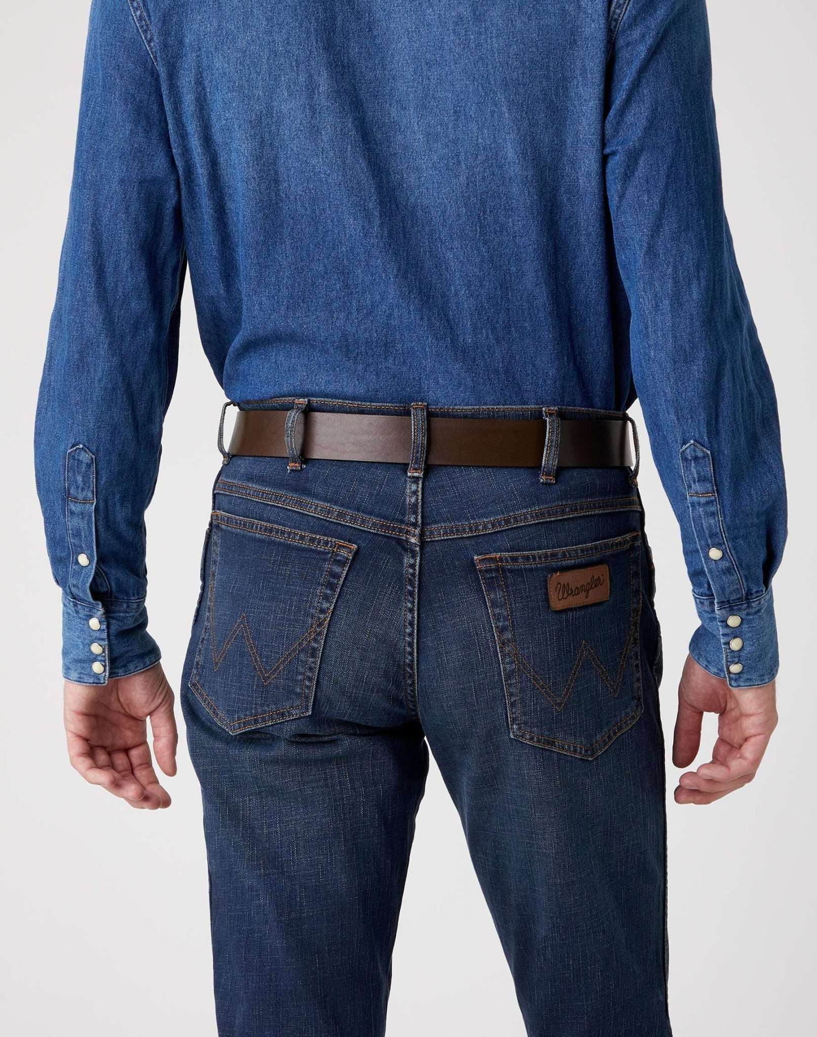 Cable Buckle Belt in Brown Belt Wrangler   