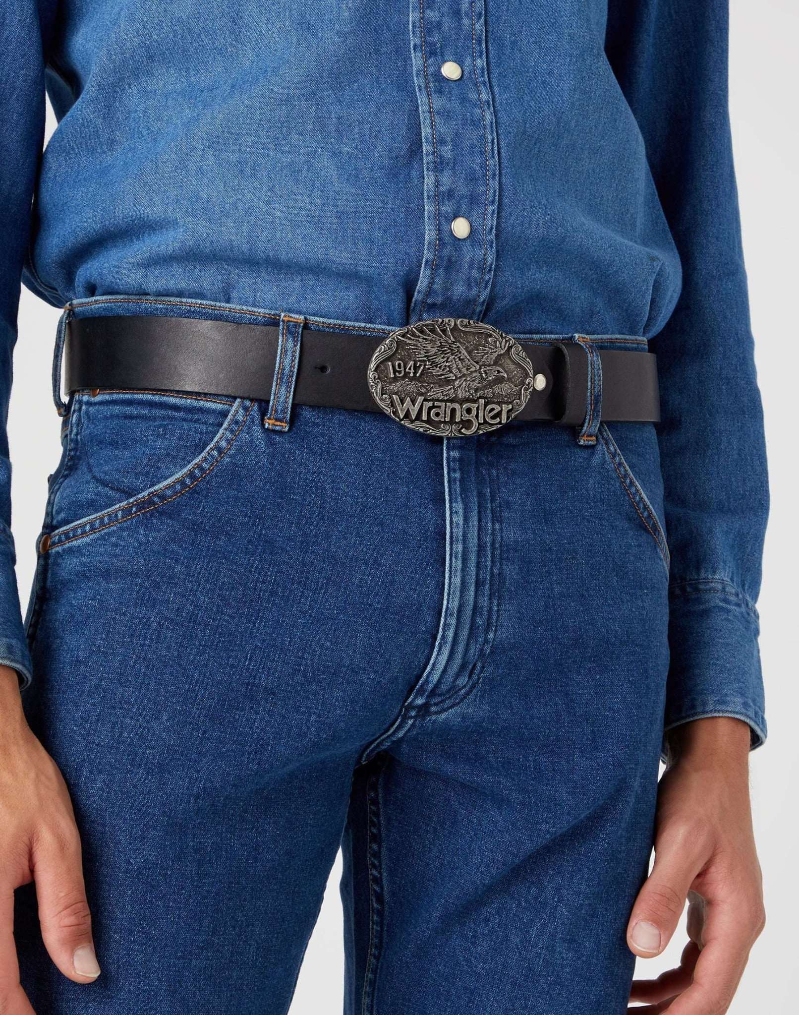 W Eagle Belt in Black Belt Wrangler   