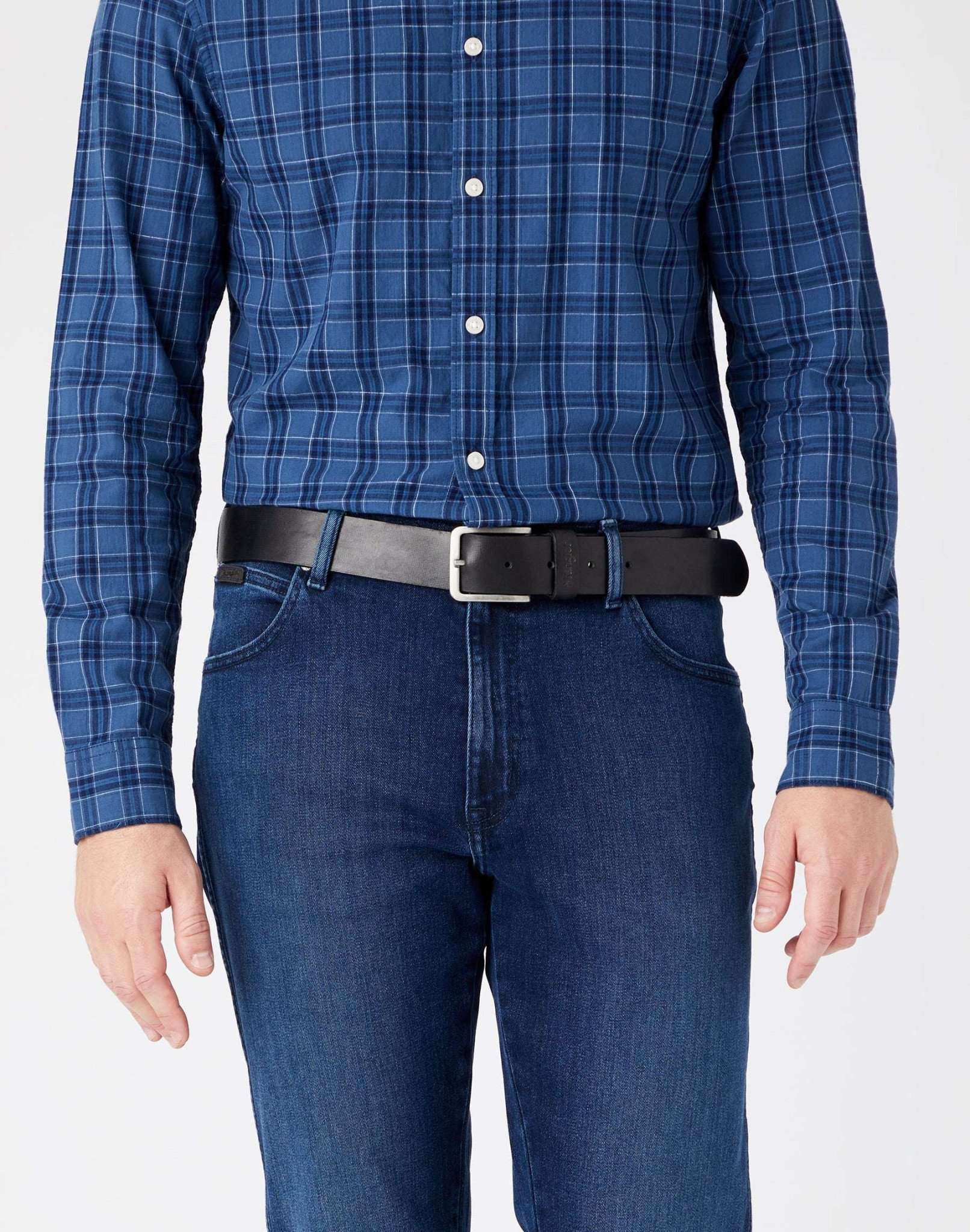 Structured Belt in Black Belt Wrangler   