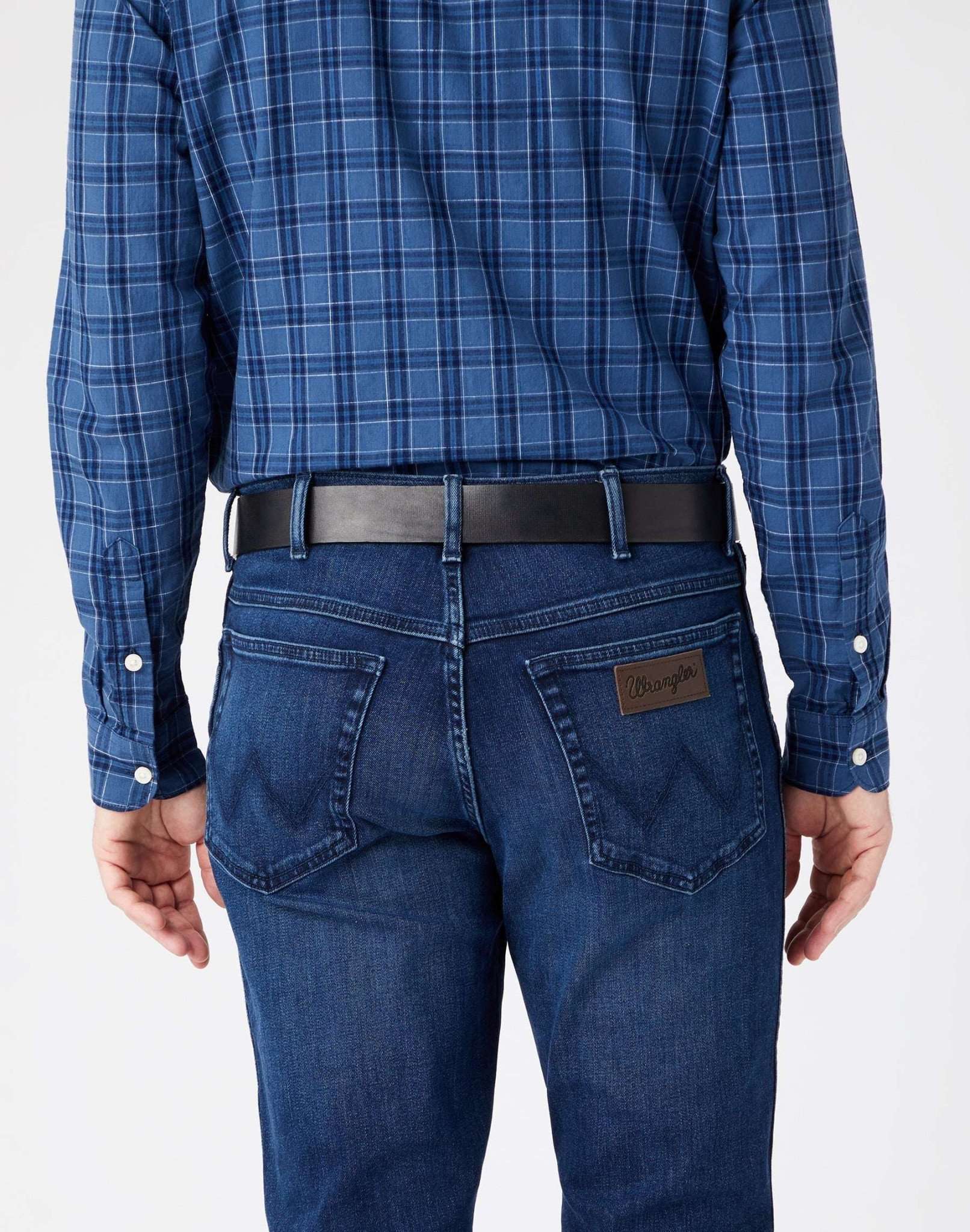 Structured Belt in Black Belt Wrangler   