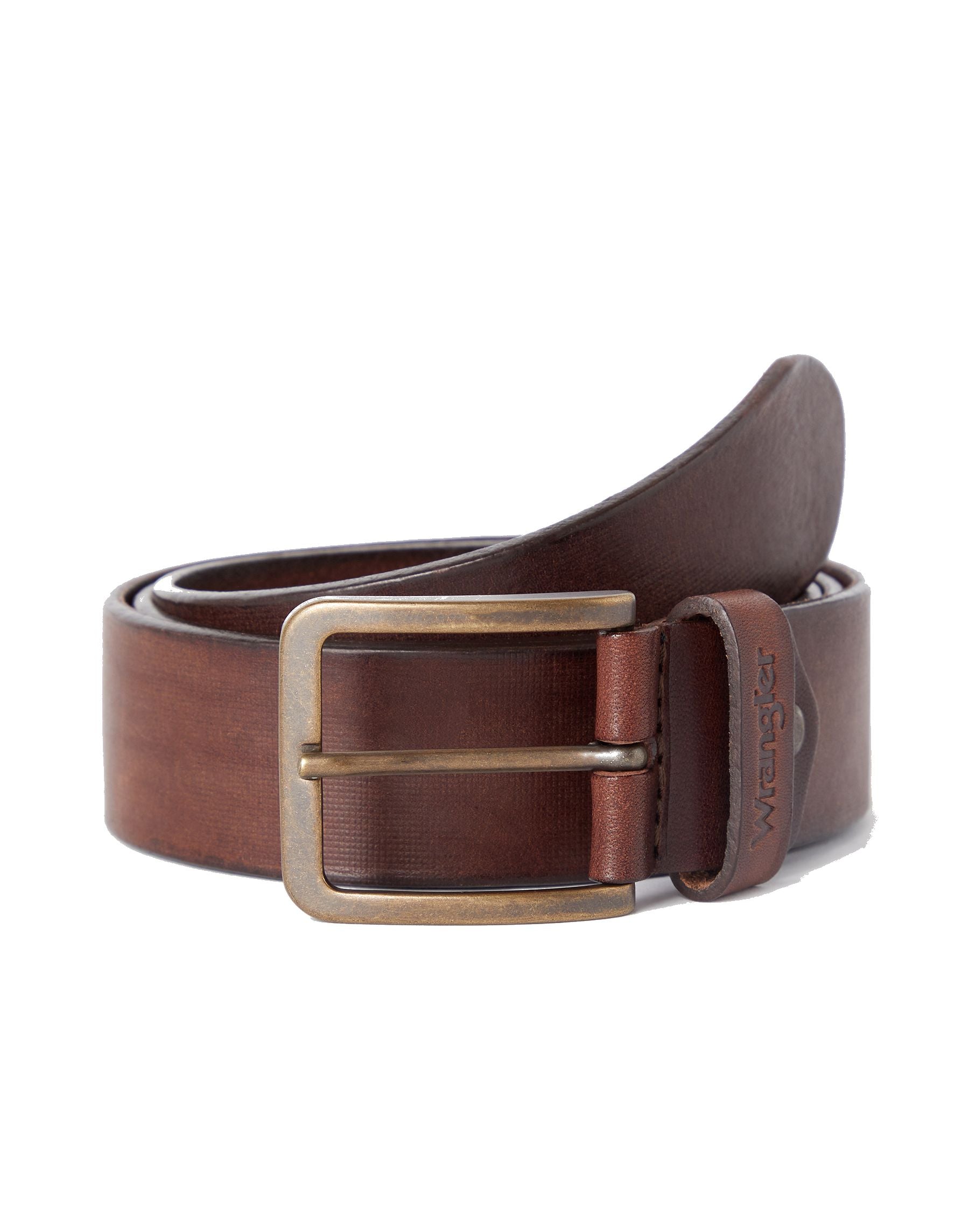 Structured Belt in Brown Belt Wrangler   