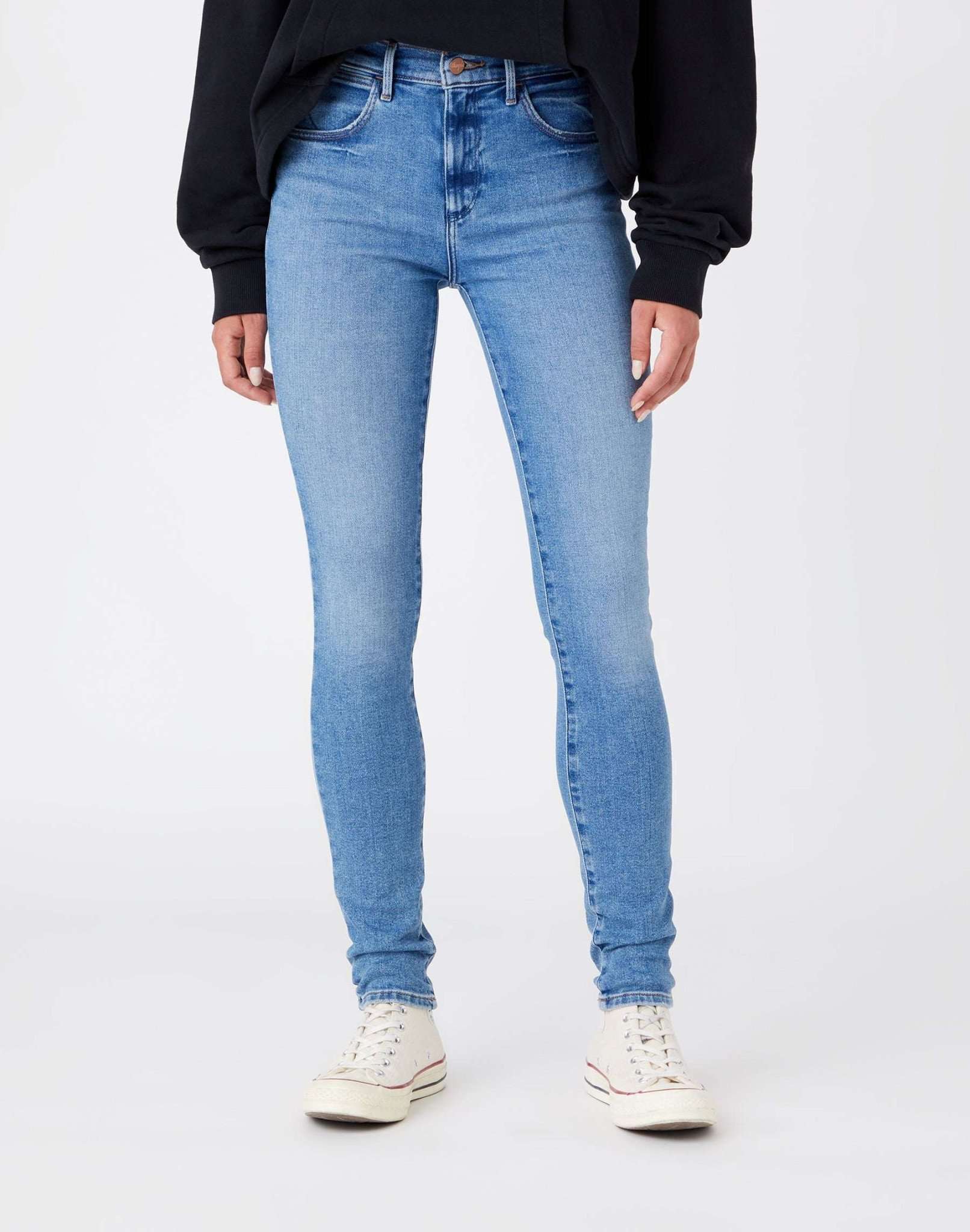 High Rise Skinny jeans in river jeans Wrangler   