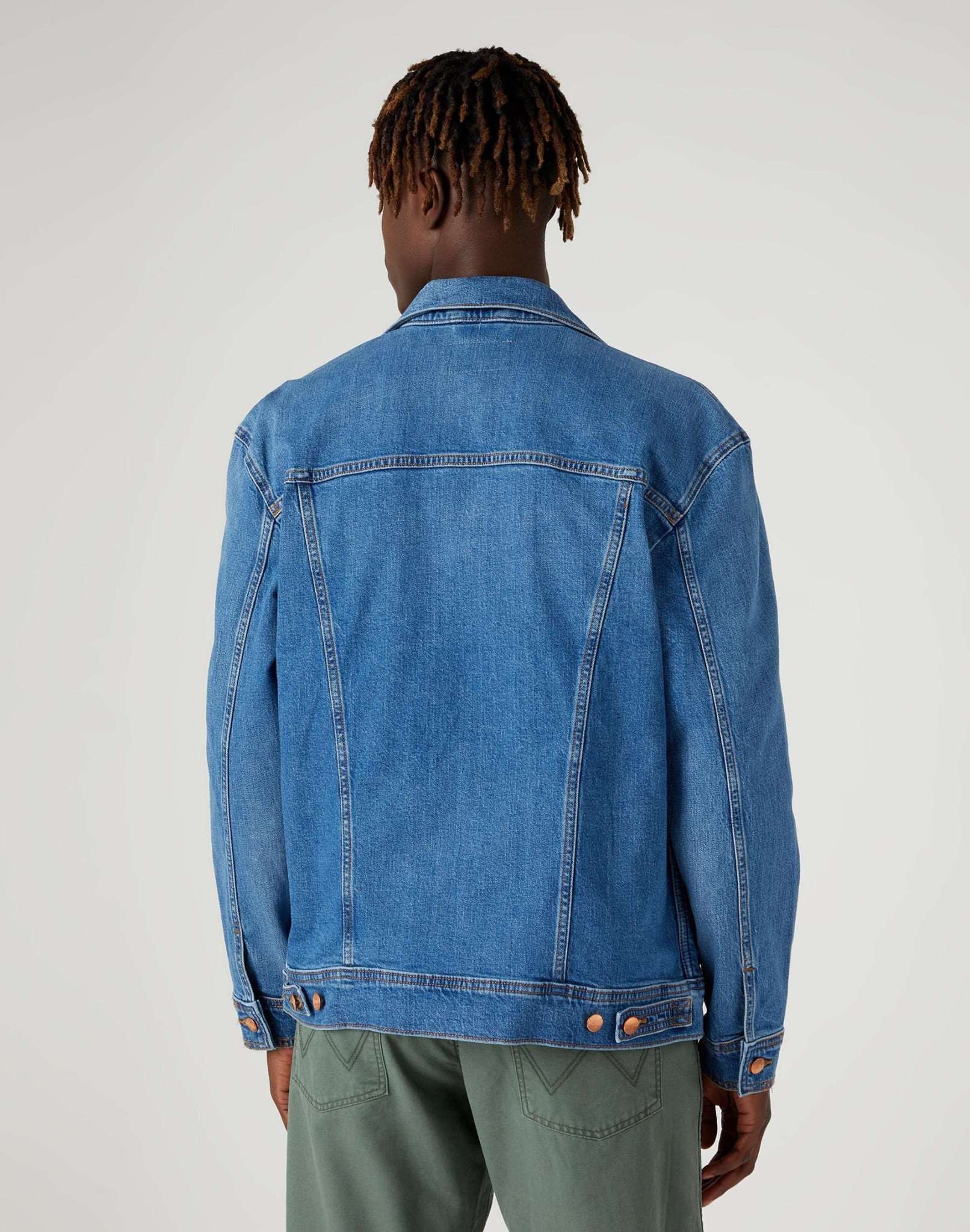 Anti Fit Jacket in Blue Eyes Blue Jackets Wrangler   