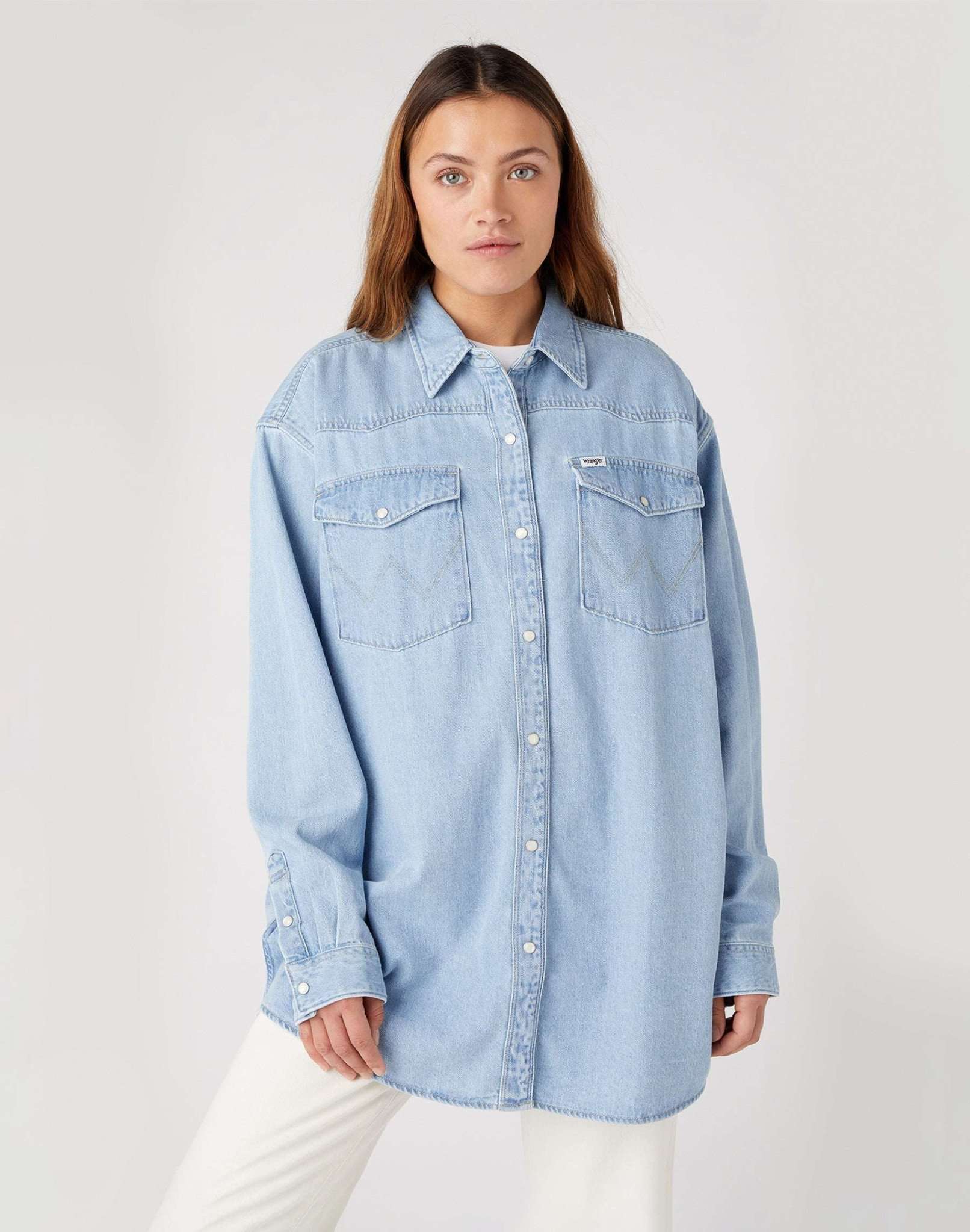 Jumbo Shirt in Light Vintage Indigo Shirts Wrangler   