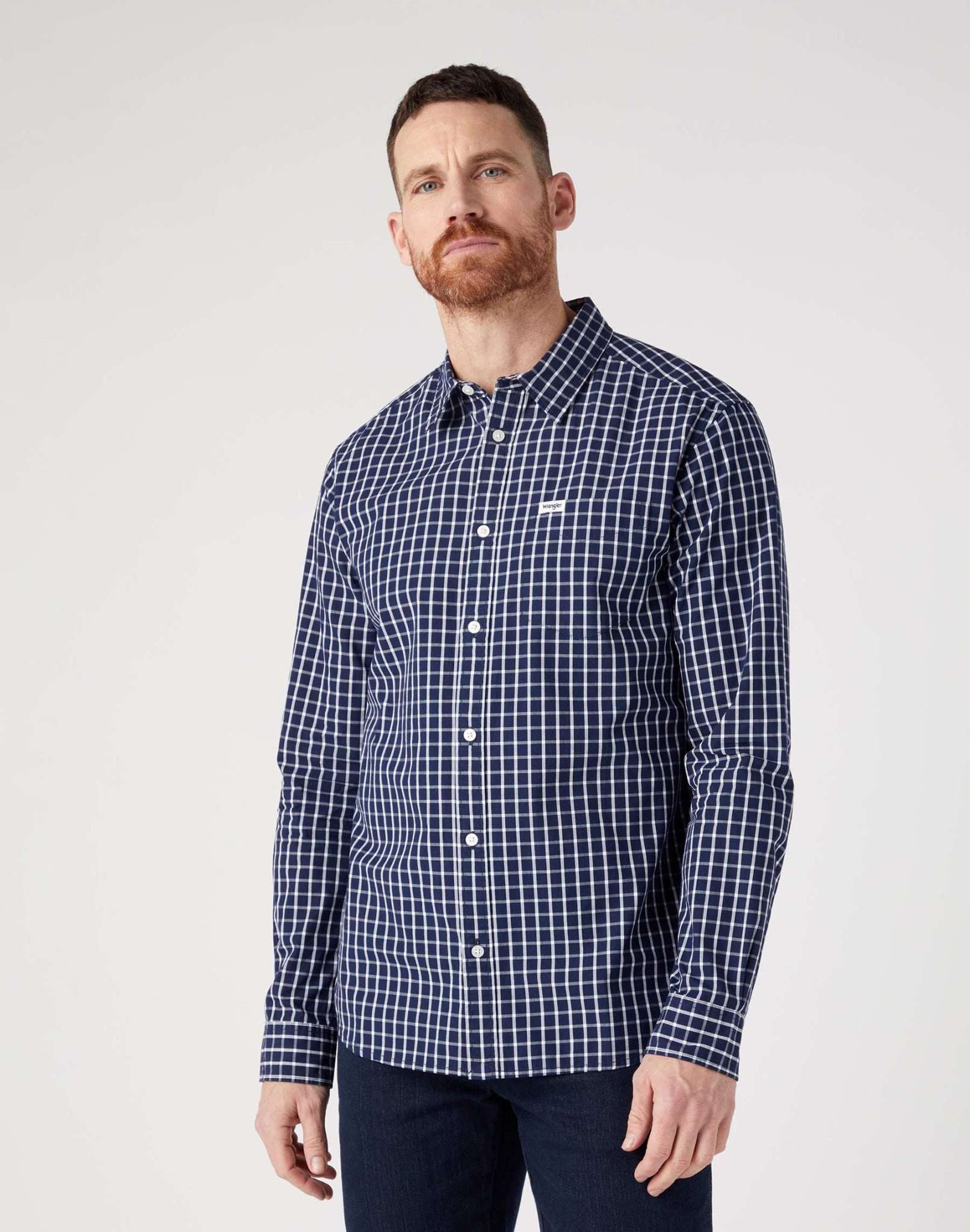 1 Pocket Shirt in True Navy Shirts Wrangler   