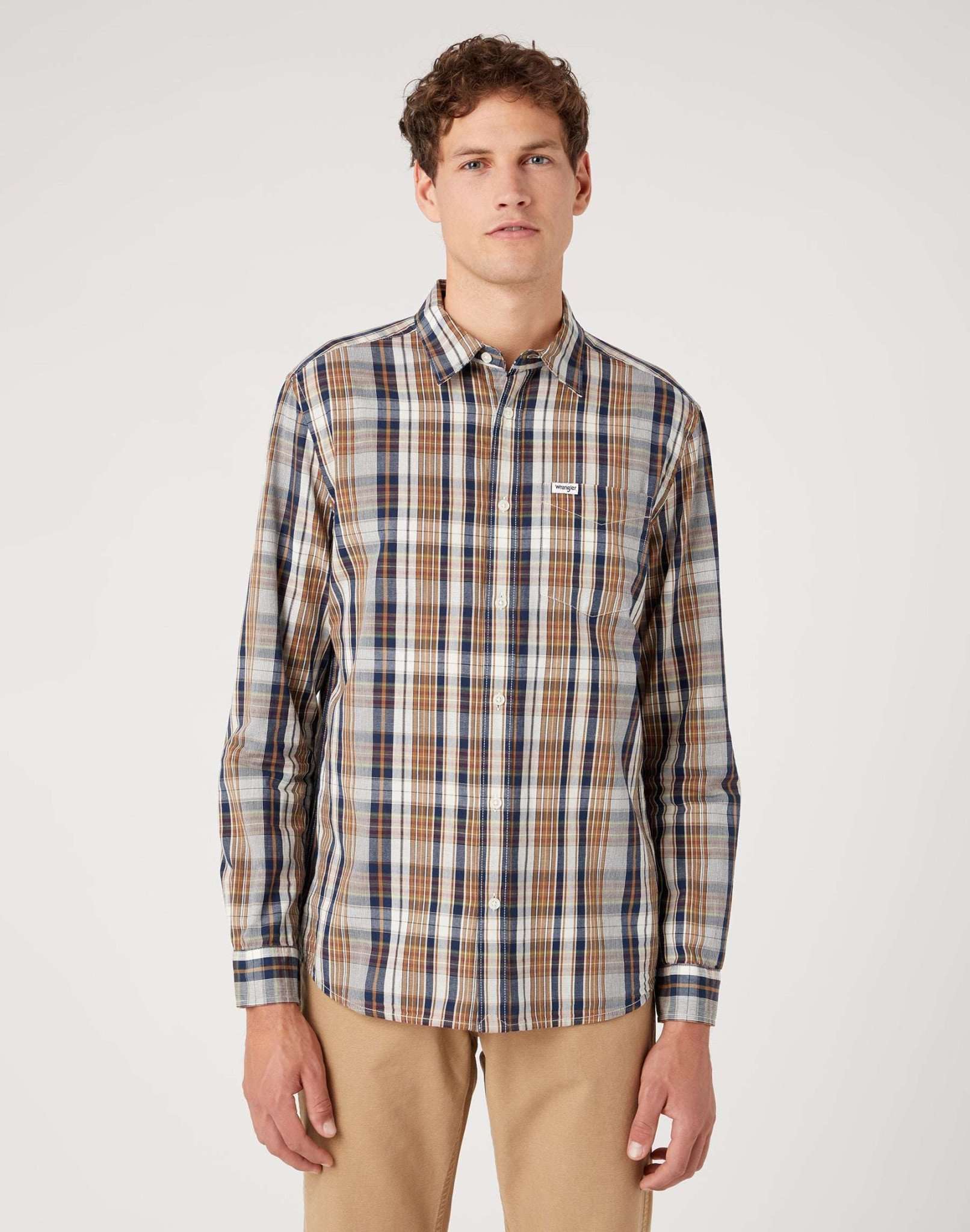 One Pocket Shirt in Cappuccino Shirts Wrangler   