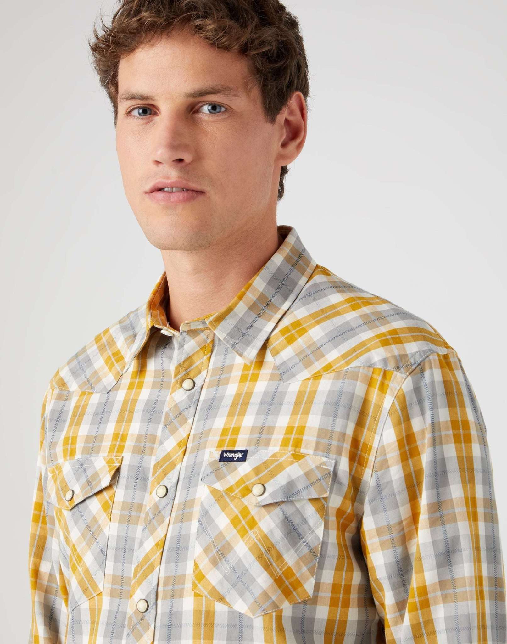 Western Shirt in Wrangler Yellow shirts Wrangler   