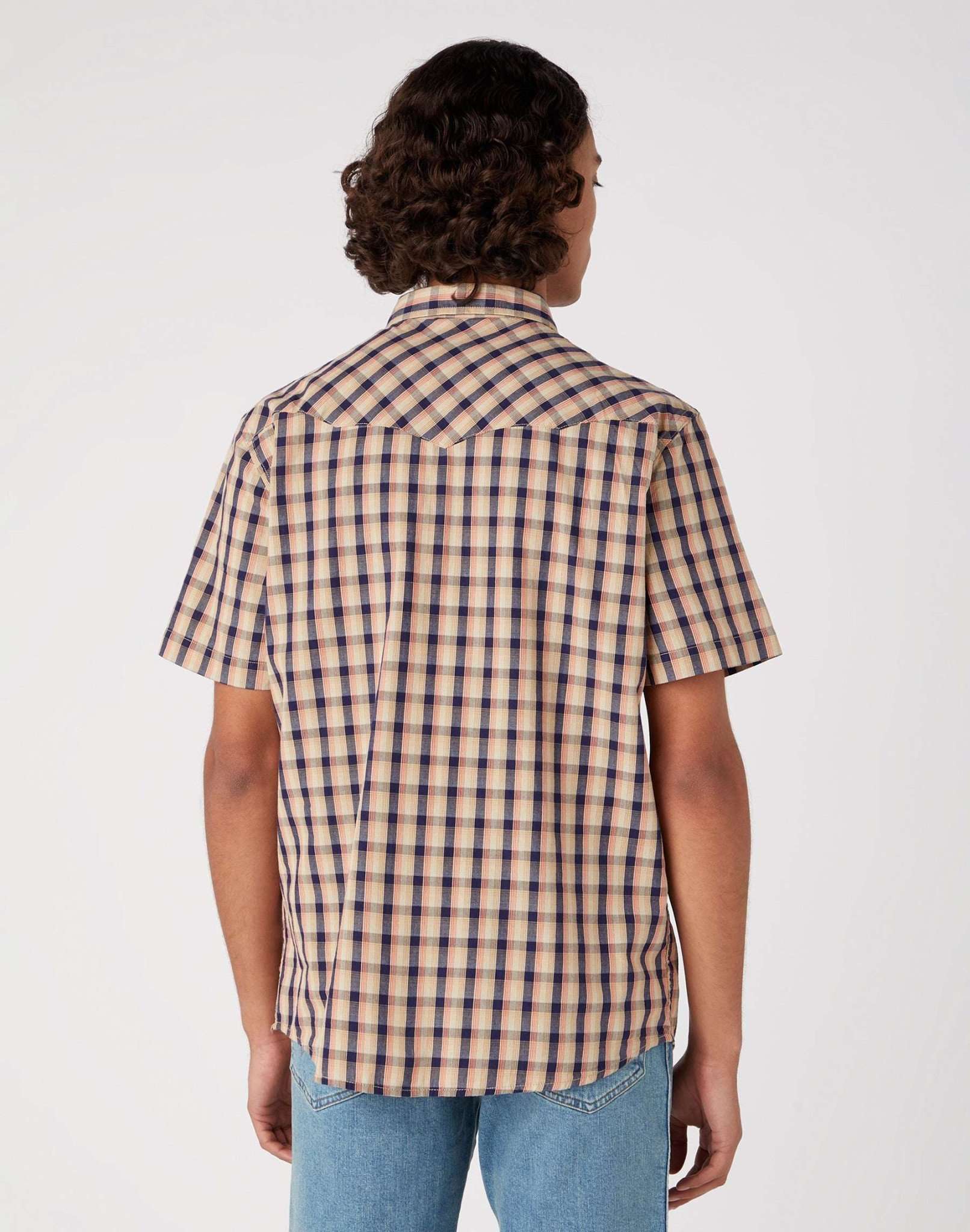 Short Sleeve Western Shirt in Tobacco Brown Shirts Wrangler   