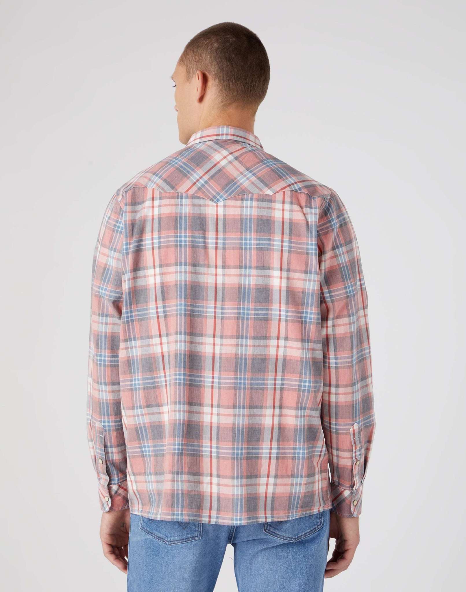 Western Shirt in Faded Rose Shirts Wrangler   