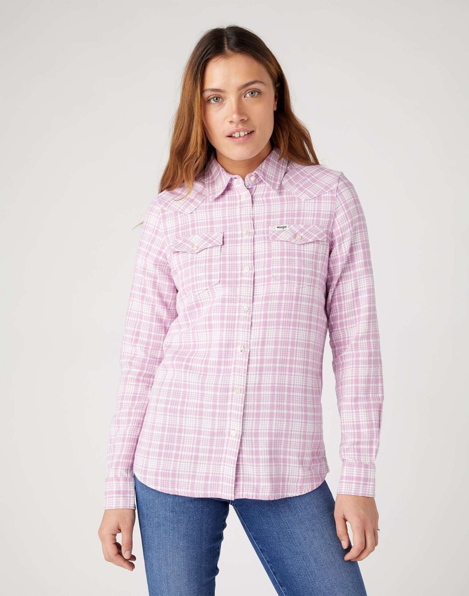 Slim Reg Western Shirt in Smokey Grape Shirts Wrangler   