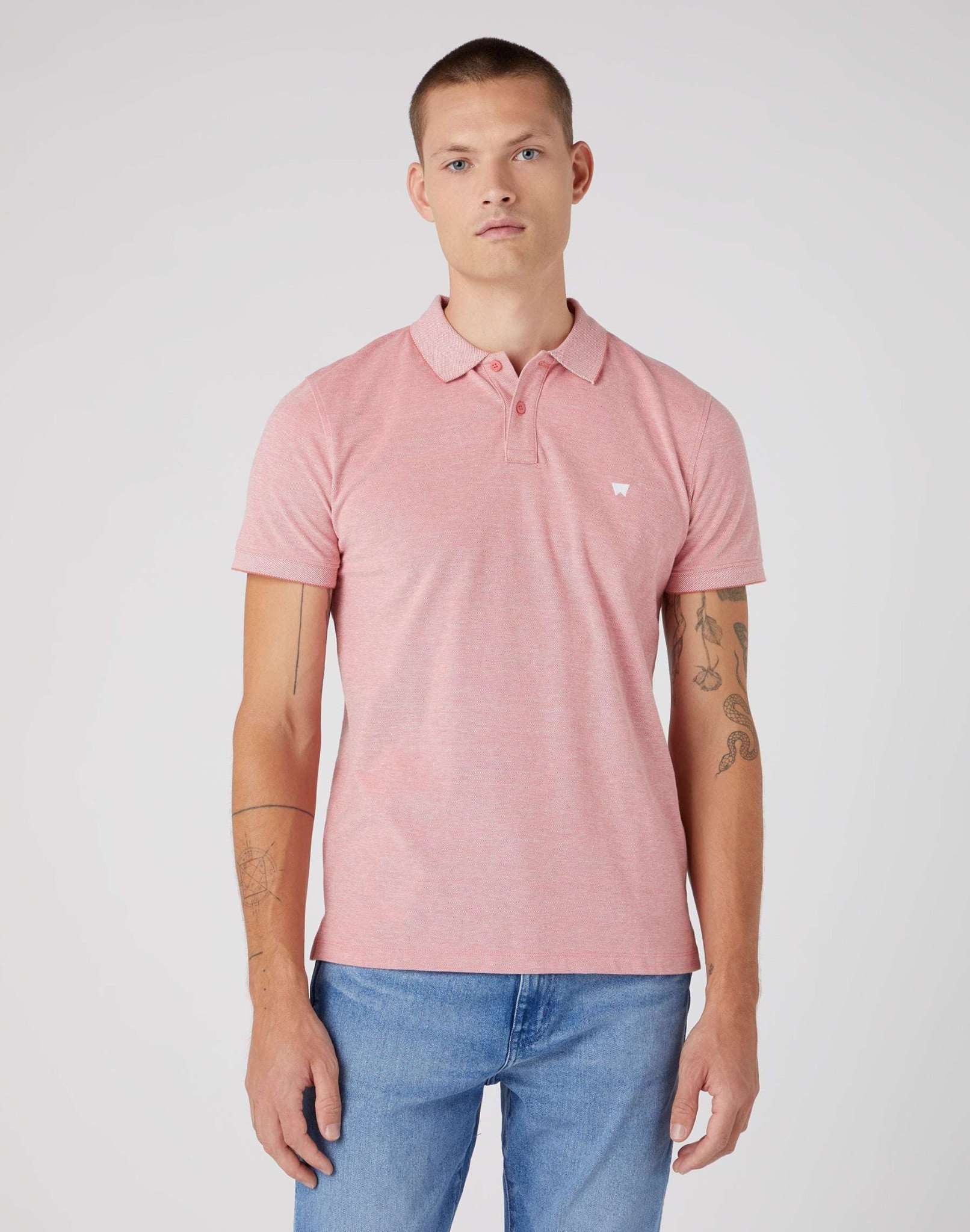 Refined Polo Shirt in Faded Rose Polos Wrangler   