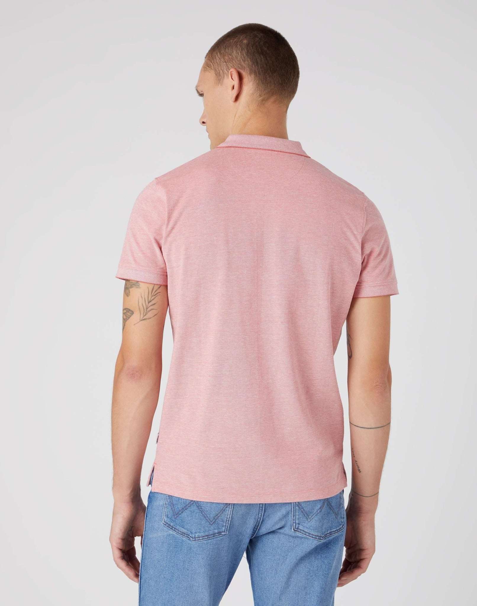 Refined Polo Shirt in Faded Rose Polos Wrangler   