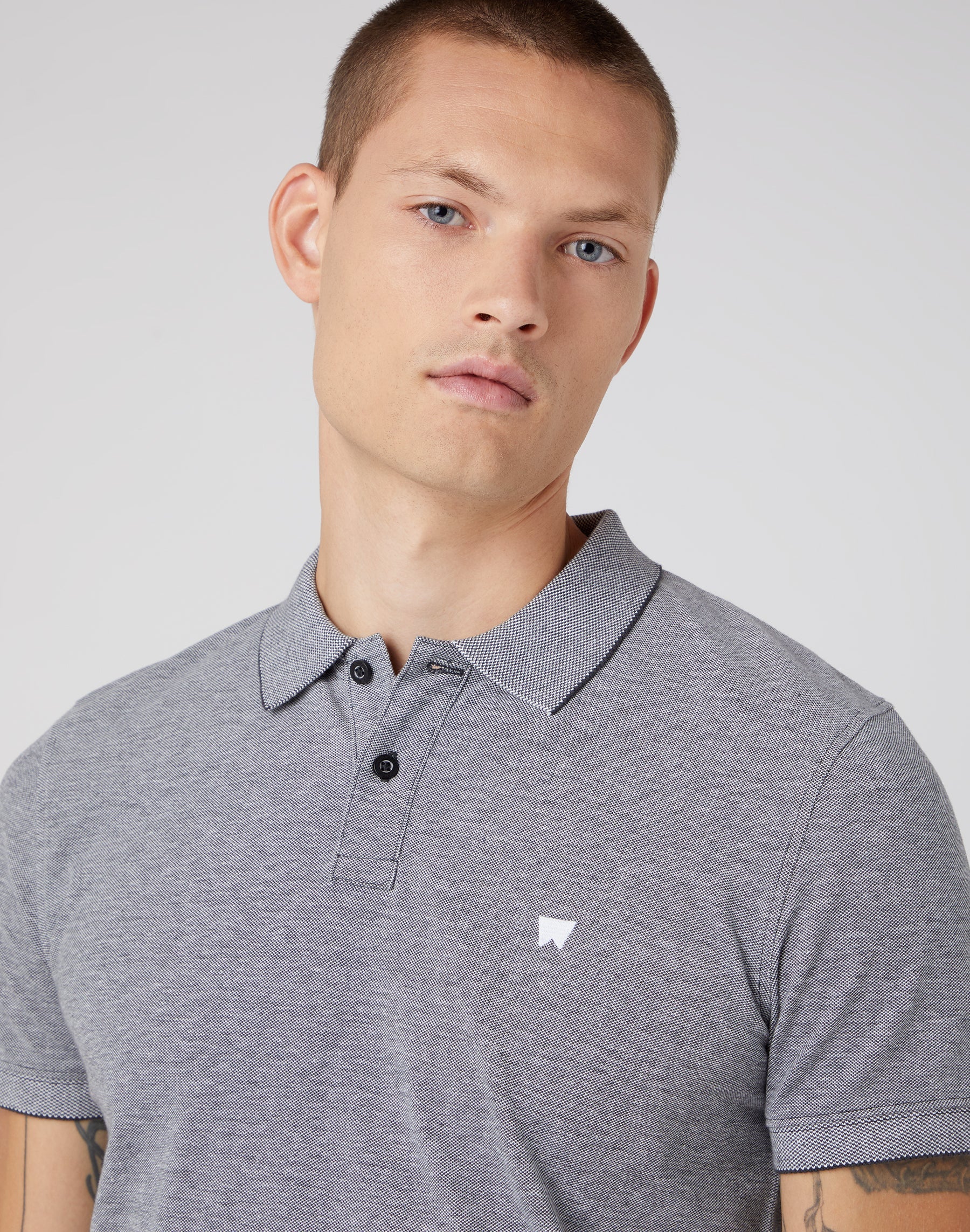 Refined Polo Shirt in Faded Black Polos Wrangler   