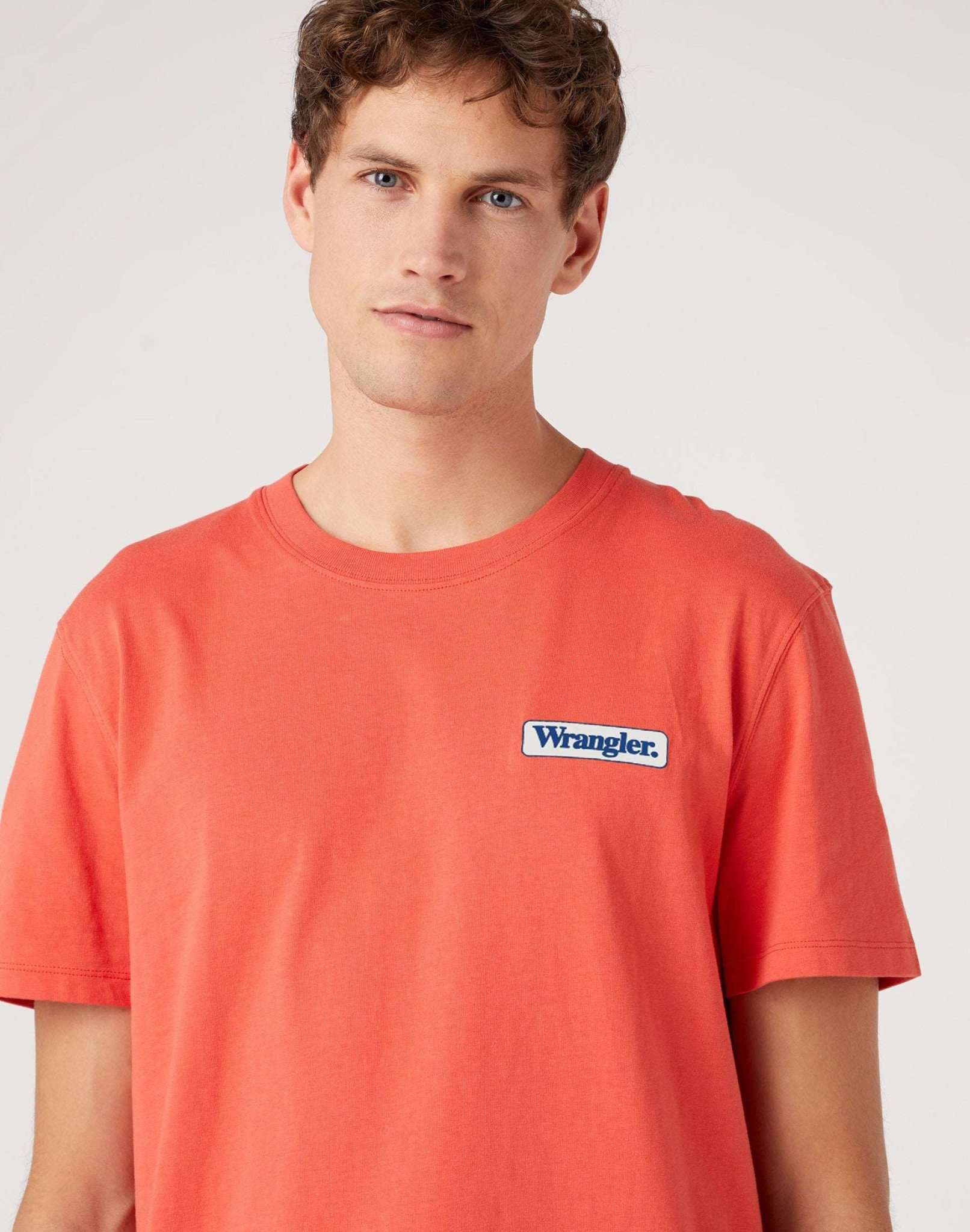 Logo Tee in Paprika T-shirts Wrangler   