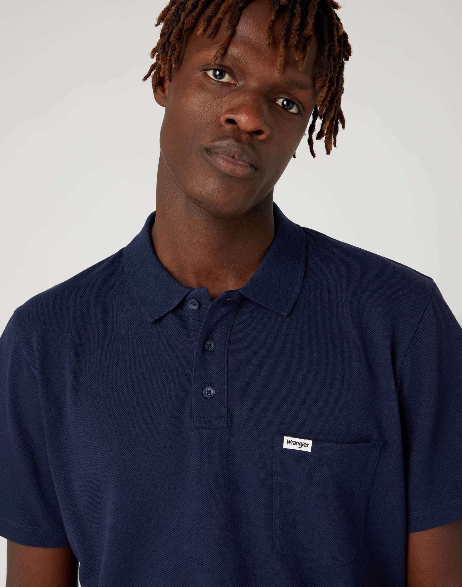 Polo shirt in navy polos Wrangler   