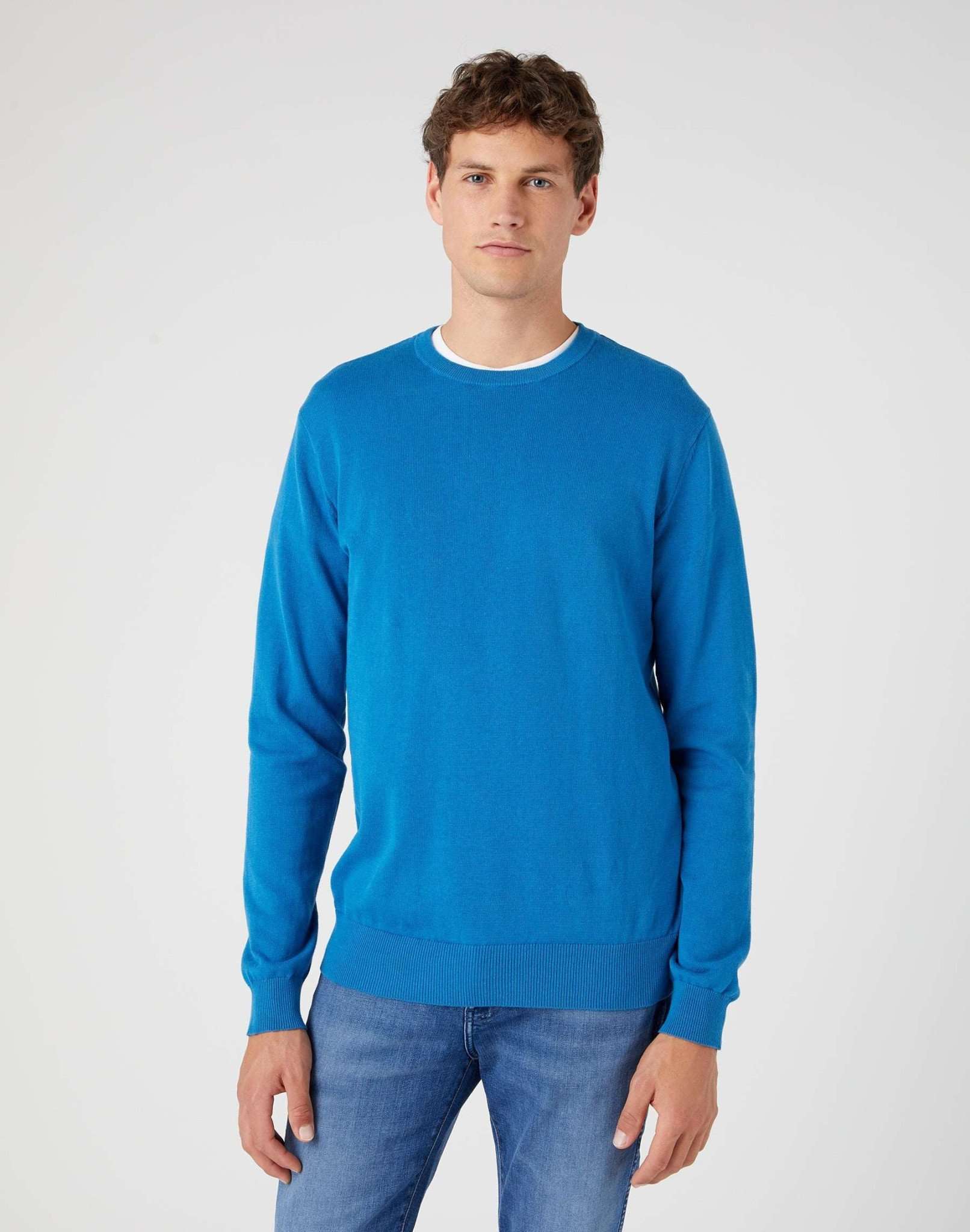 Crewneck Knit in Deep Water Sweater Wrangler   