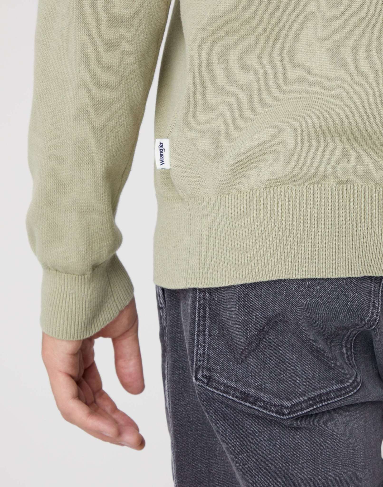 Crewneck Knit in Tea Leaf Sweater Wrangler   