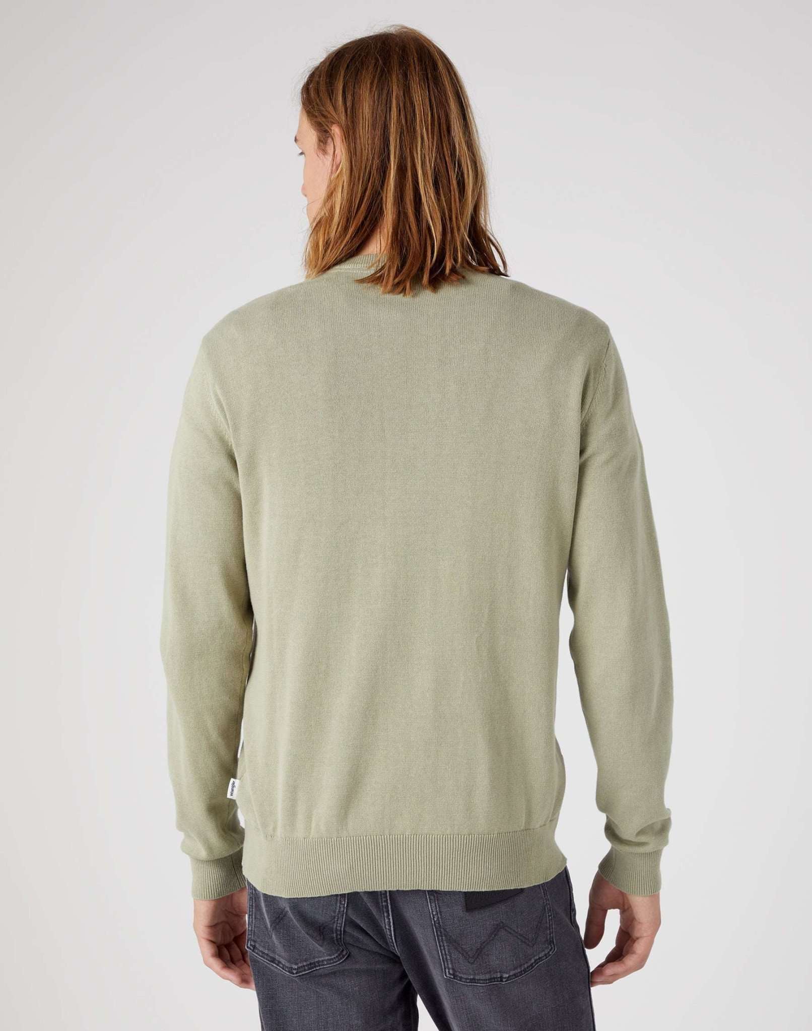 Crewneck Knit in Tea Leaf Sweater Wrangler   