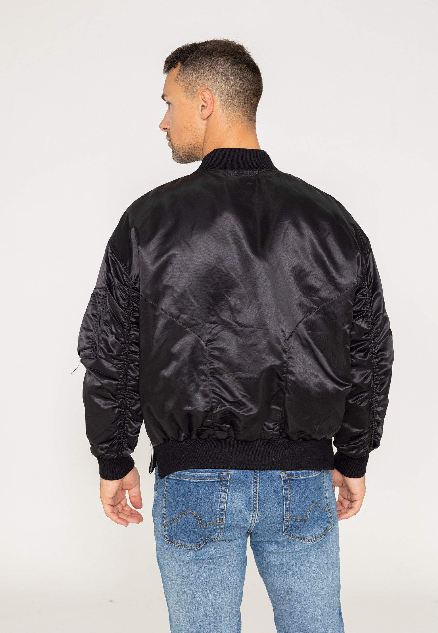 Wavy U bomber jacket in Black Jackets Bombers Original   