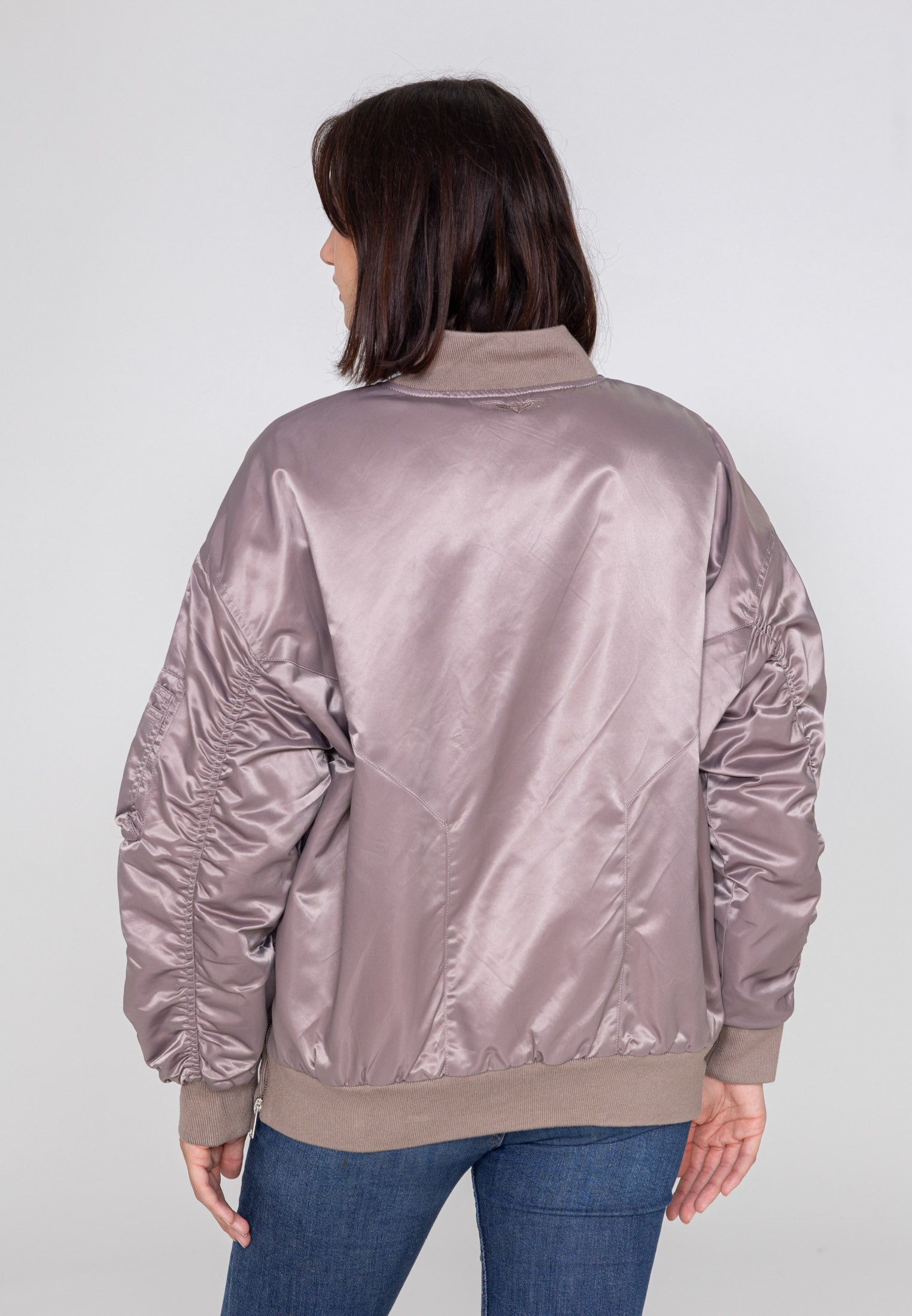 Wavy U bomber jacket in pink Jackets Bombers Original   