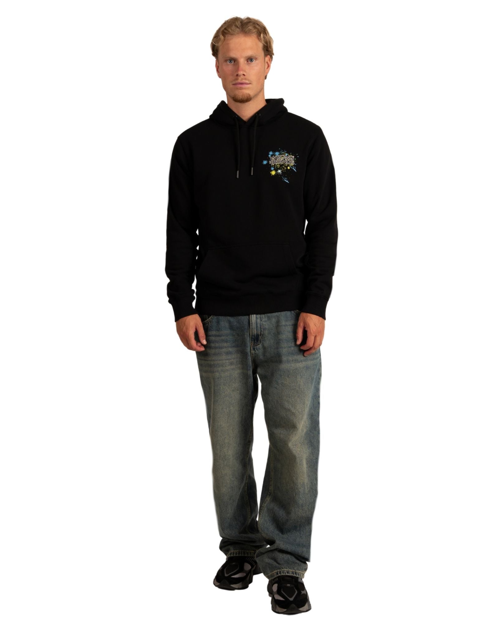 Hays Hoodie in Black Hoodie Wrong Friends