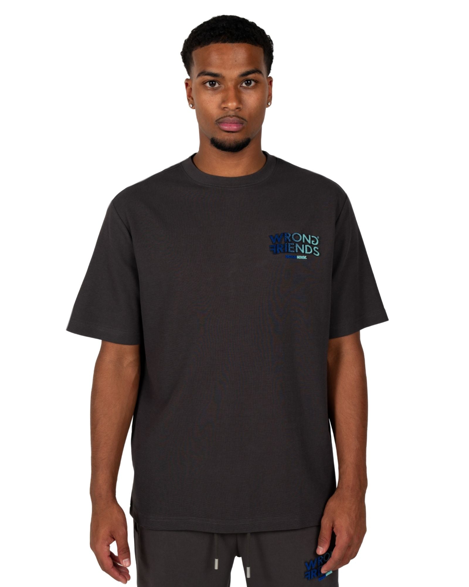 Simi Valley T-shirt in gray/blue T-shirts Wrong Friends