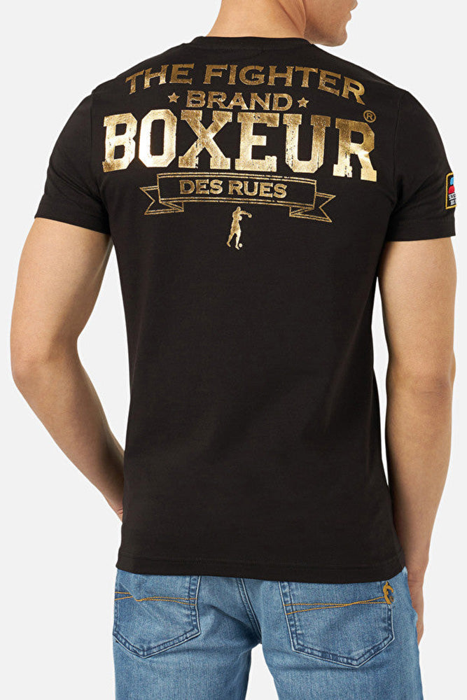 Boxeur Street 2 T shirt in Black Gold Boxeur des Rues Switzerland