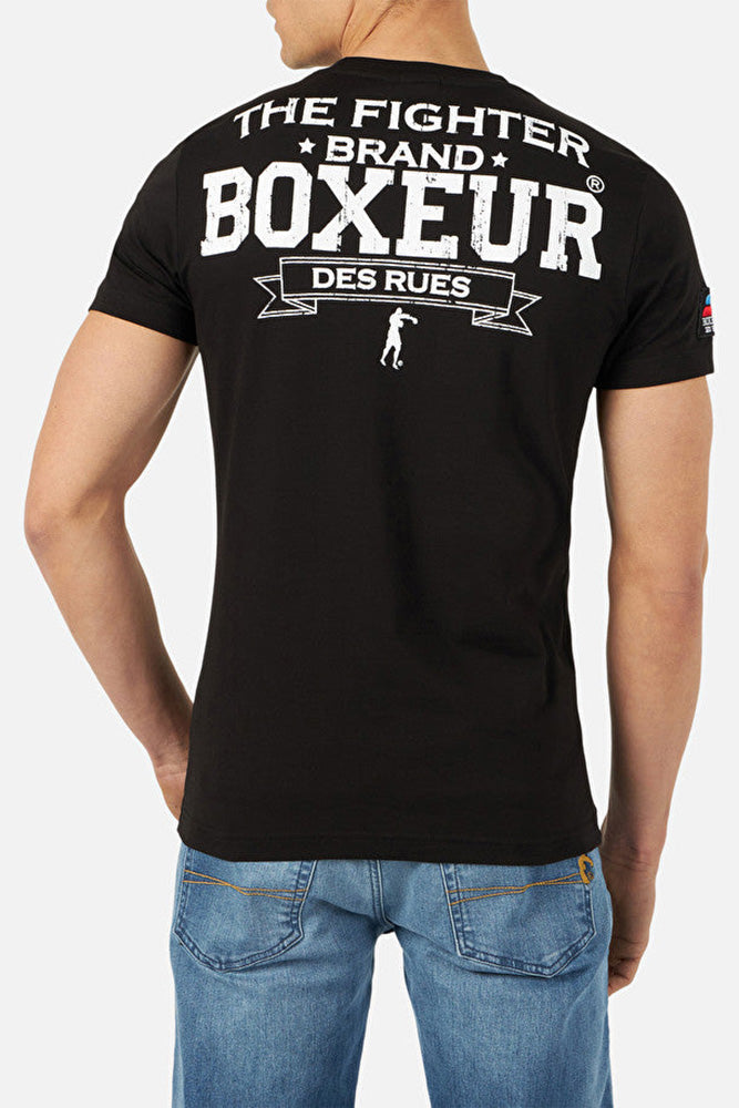 Boxeur Street 2 T shirt in Black White Boxeur des Rues Switzerland