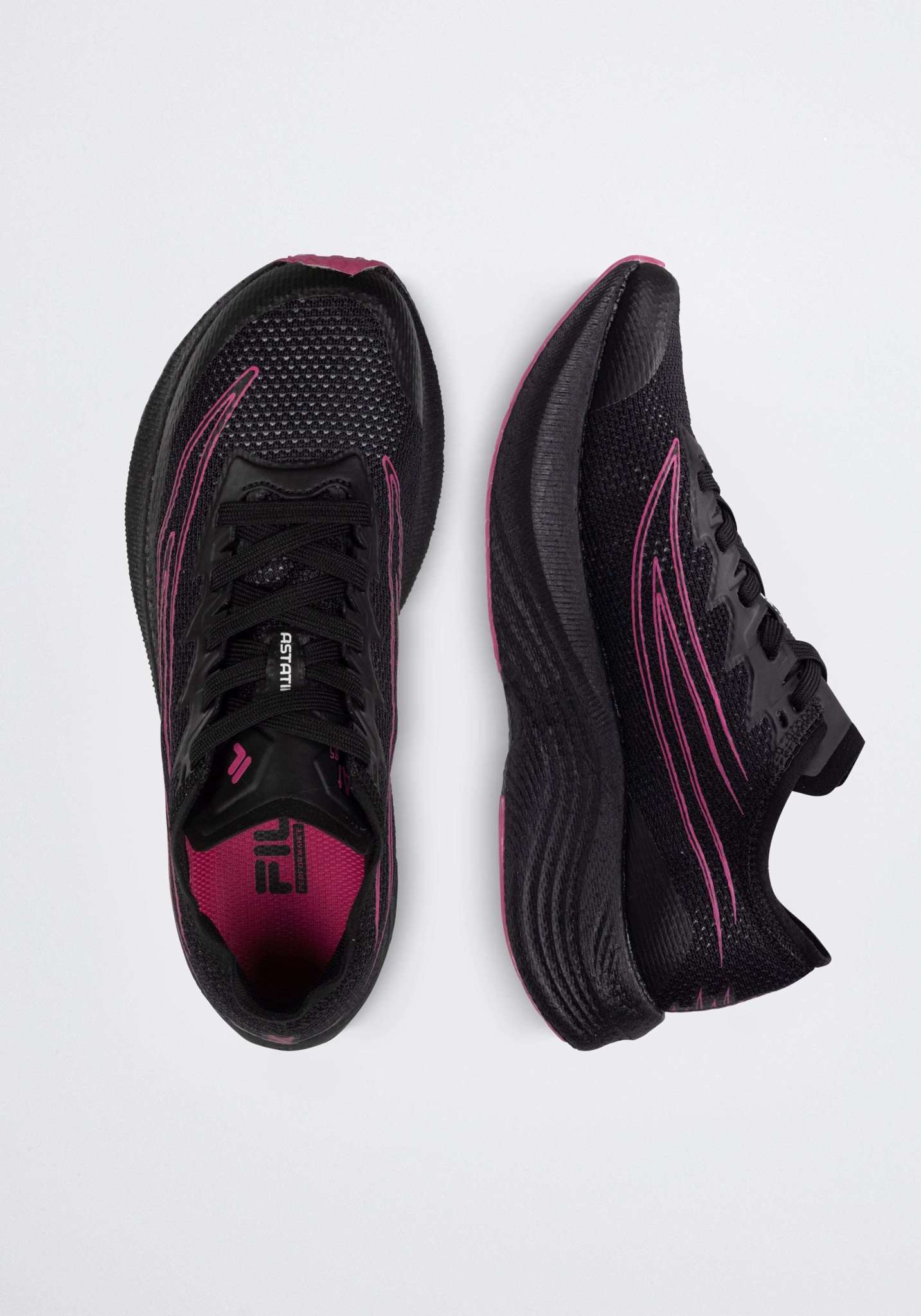 Astatine Wmn in Black-Phantom Running Shoes Fila   